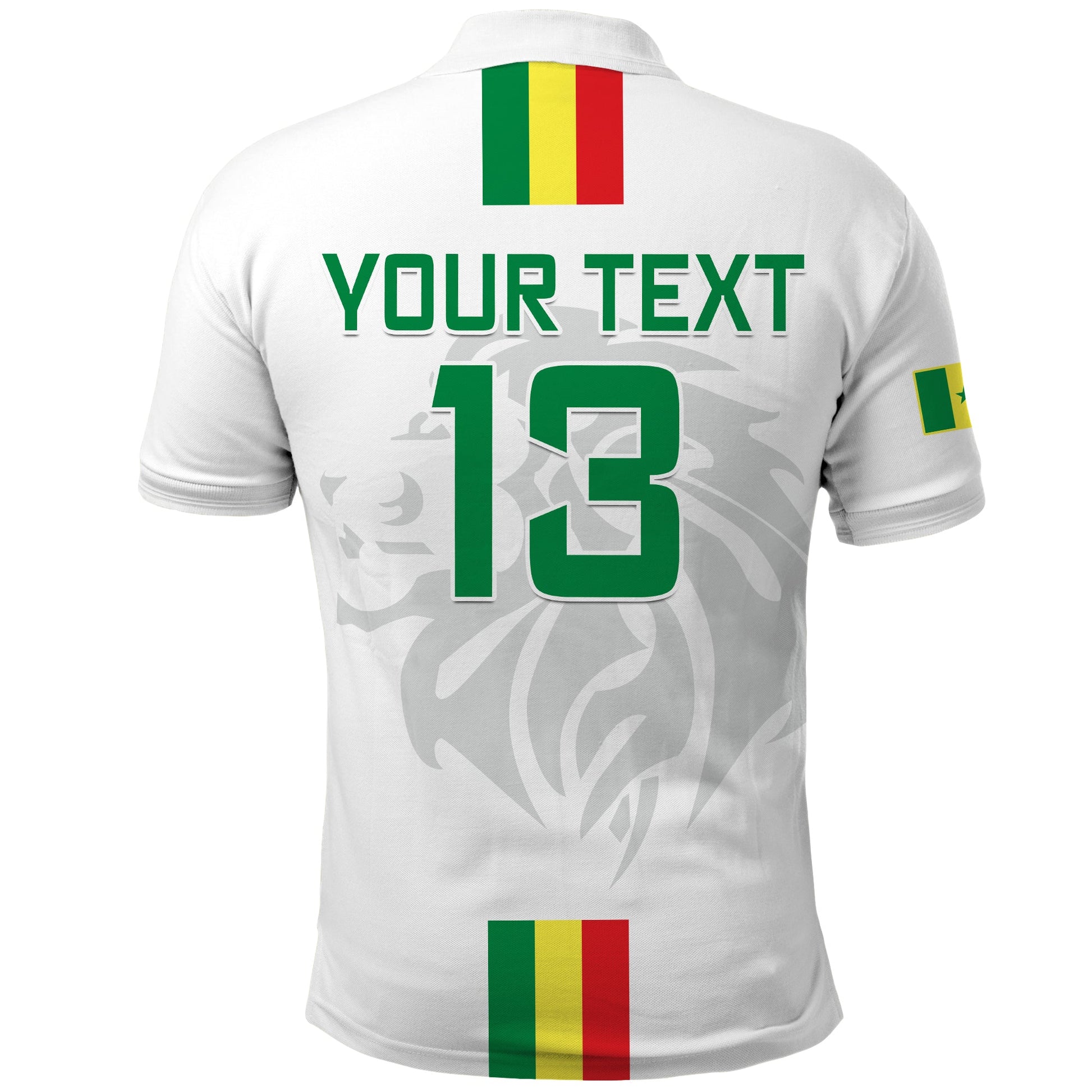 (Custom Text and Number) Senegal Football Polo Shirt World Cup Soccer Lions of Teranga Champions mix Map LT13