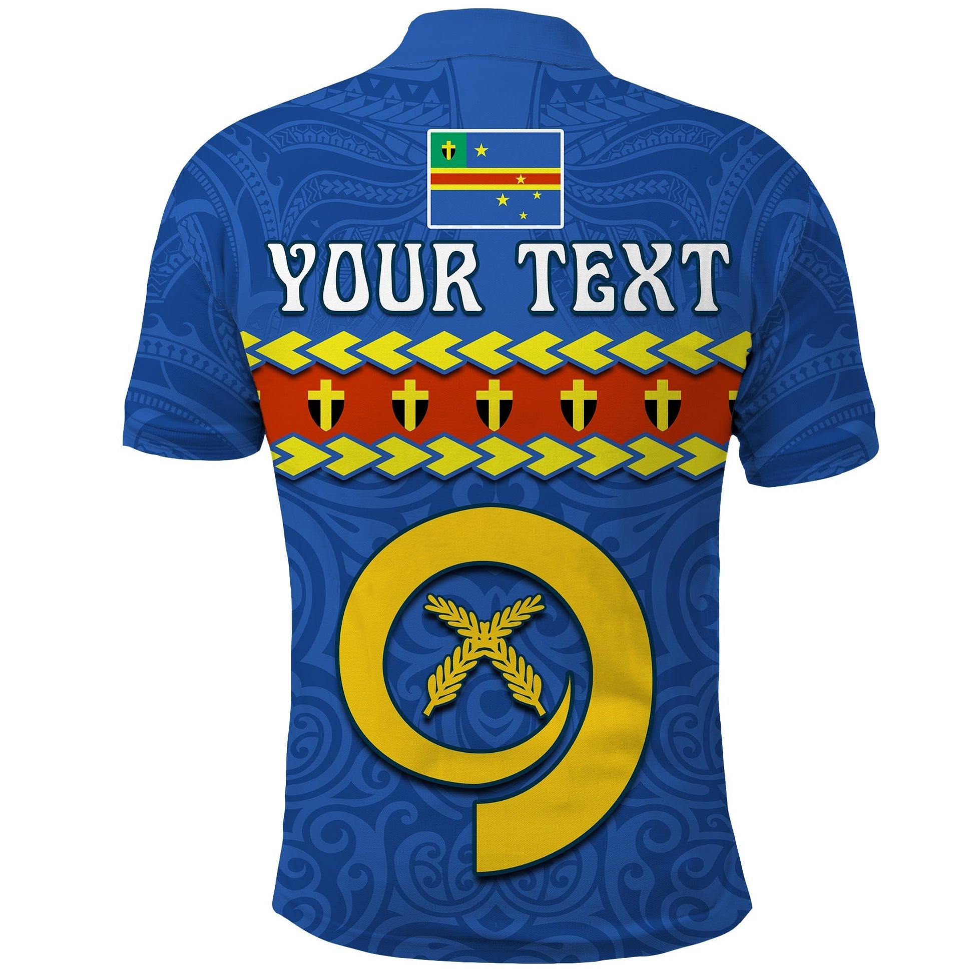 Custom Tafea Province Polo Shirt Vanuatu Pig Tusk Polynesian Flag Style LT14