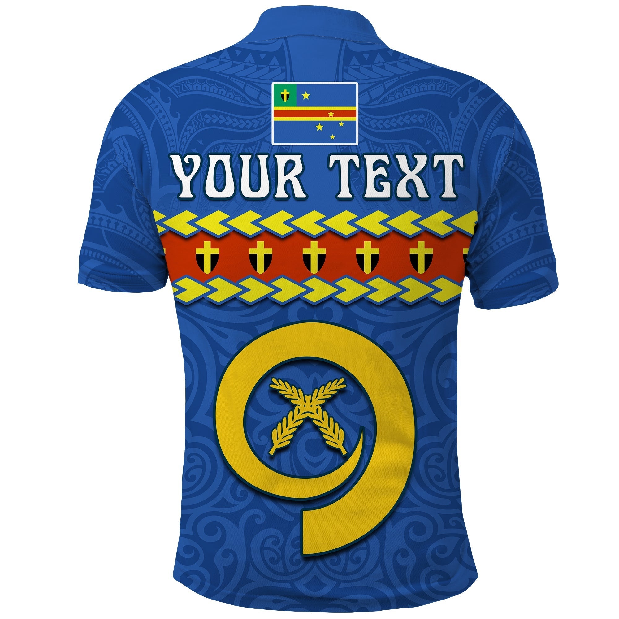 Custom Tafea Province Polo Shirt Vanuatu Pig Tusk Polynesian Flag Style LT14