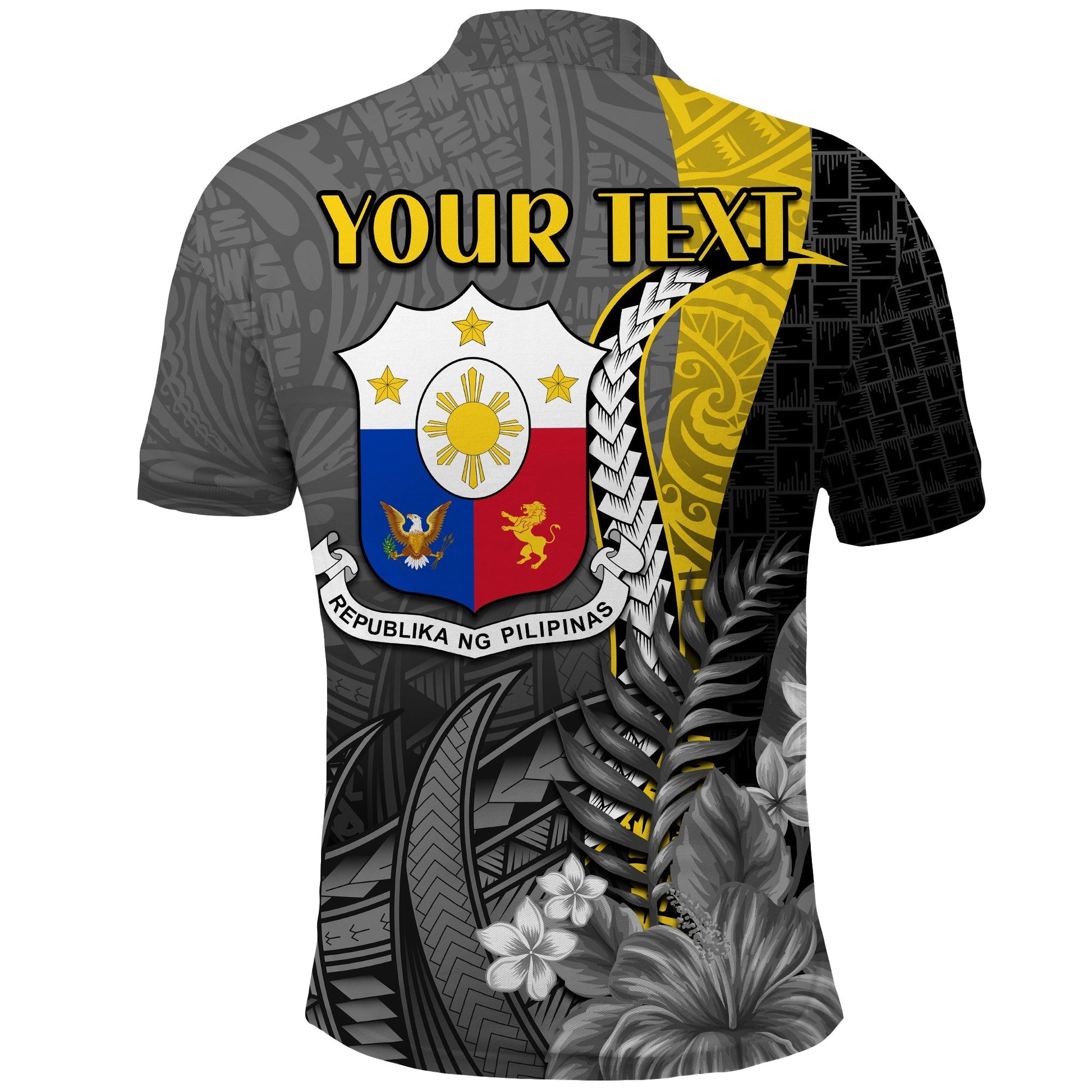 Custom Philippines Sampaguita Polo Shirt Simple Polynesian Sun Filipino LT13