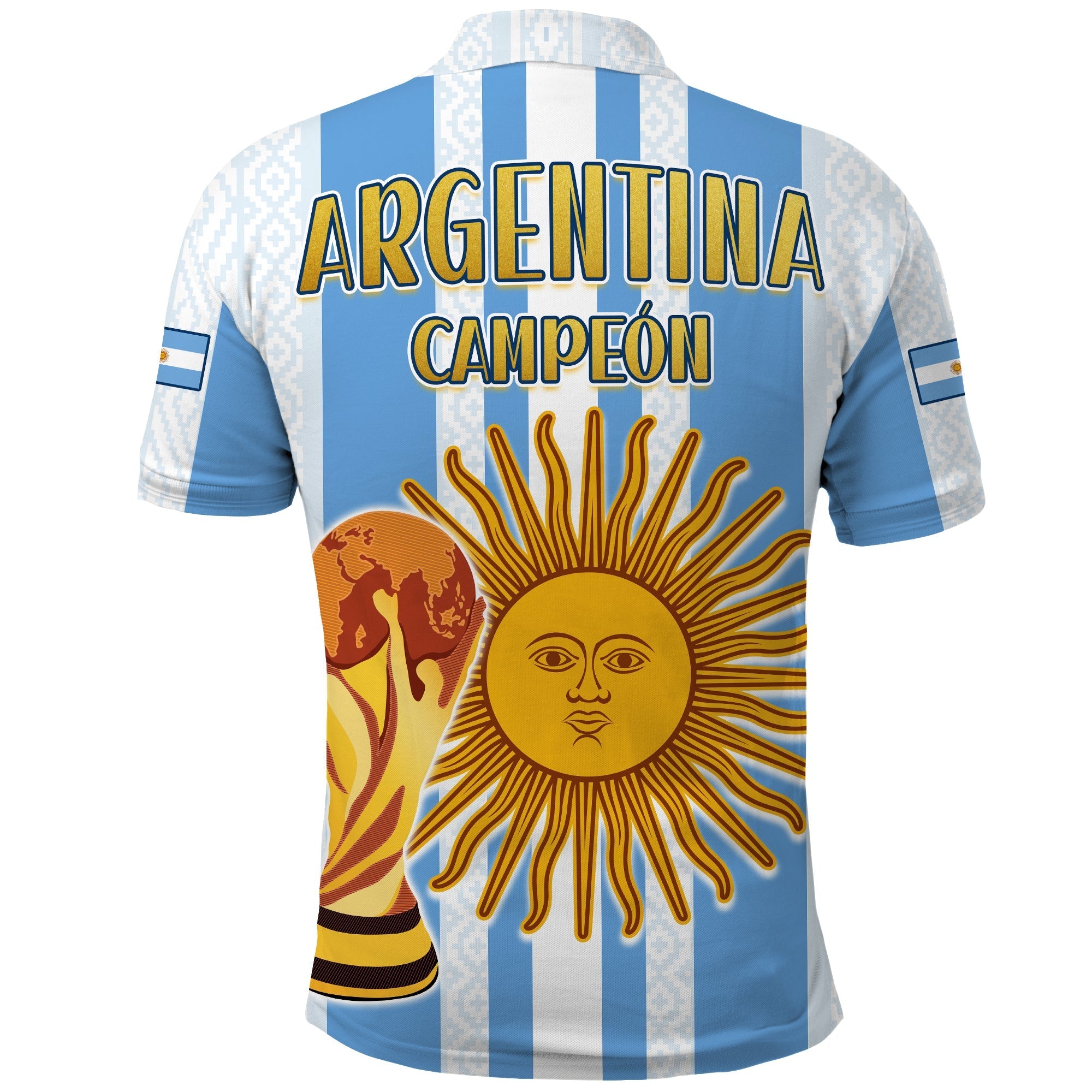 Argentina Football Polo Shirt World Champions 2022 Dream Come True LT13