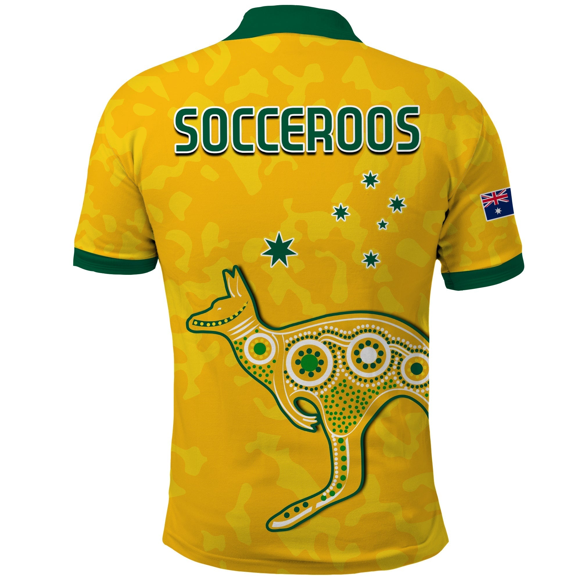 Australia Soccer Polo Shirt World Cup Football 2022 Socceroos with Kangaroos LT13