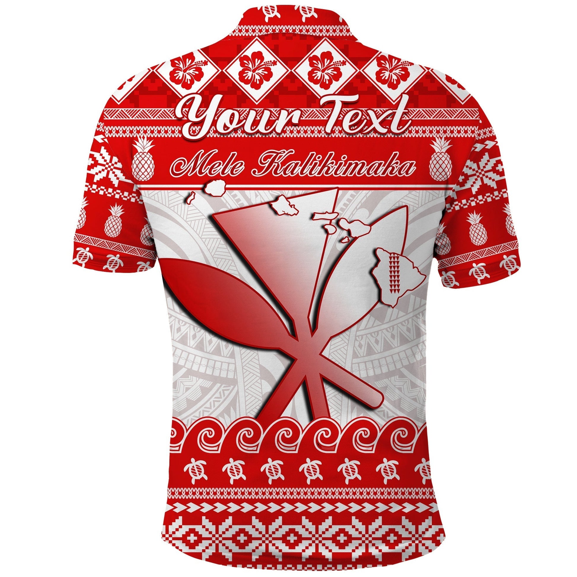 Custom Christmas Hawaii Polo Shirt Kanaka Polynesian Santa Claus Mele Kalikimaka LT14
