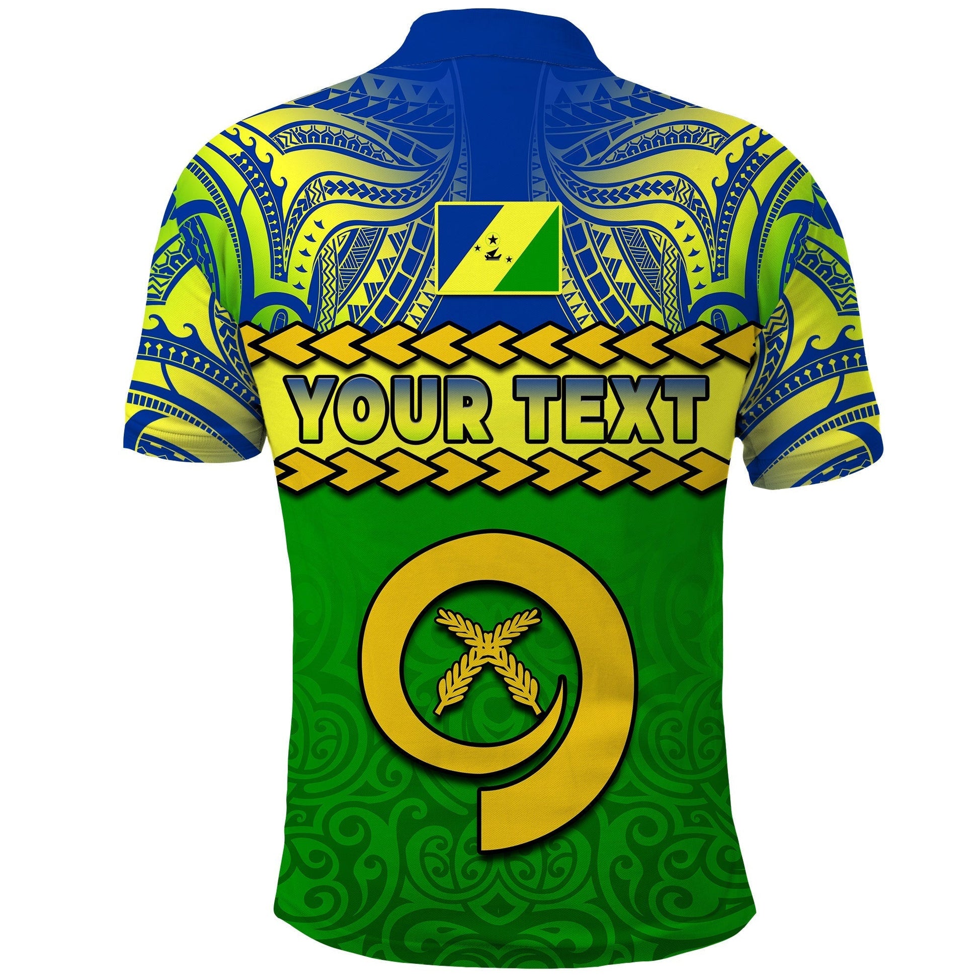 Custom Malampa Province Polo Shirt Vanuatu Pig Tusk Polynesian Flag Style LT14