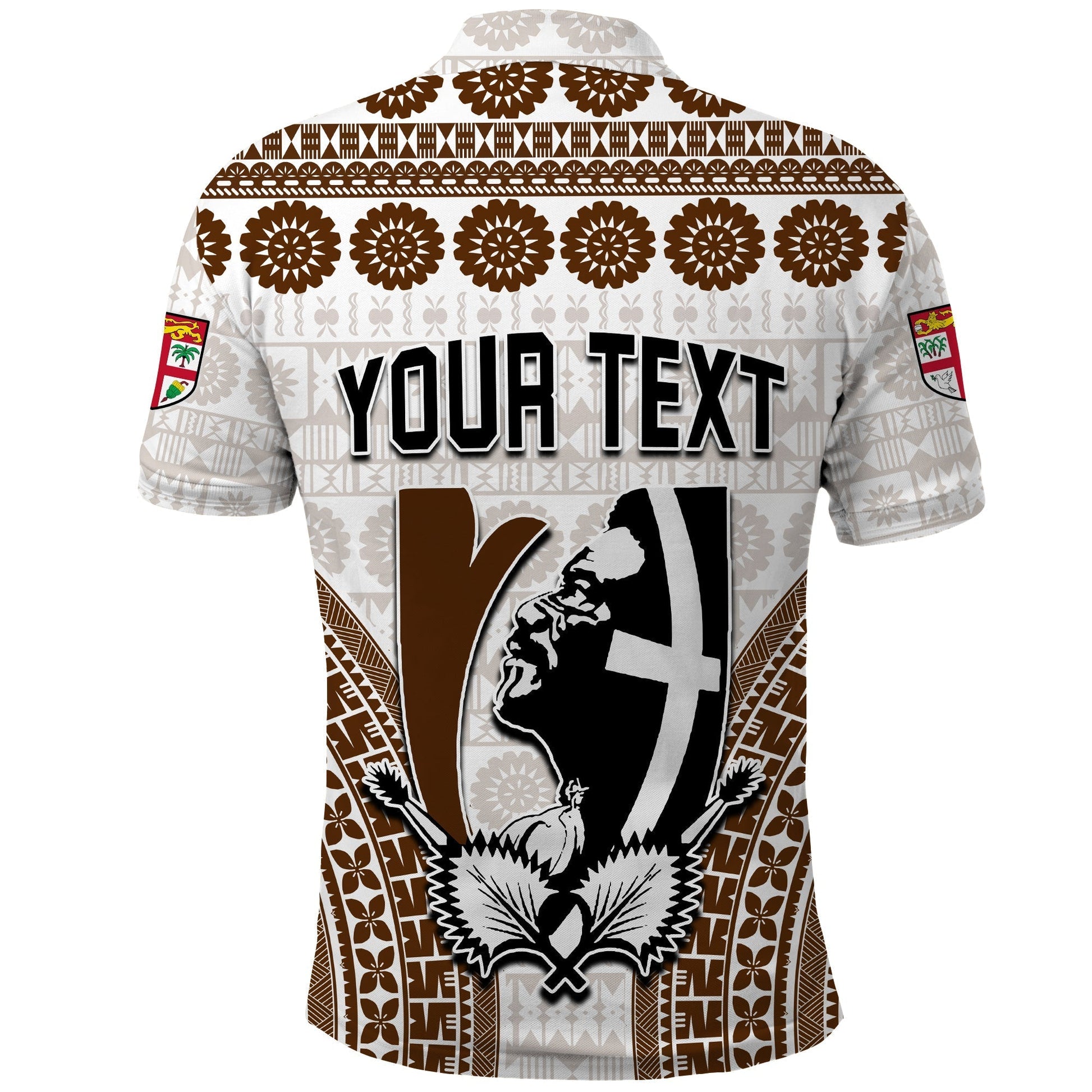 Custom Fiji Rugby Bati Polo Shirt Proud Tapa Pattern LT13
