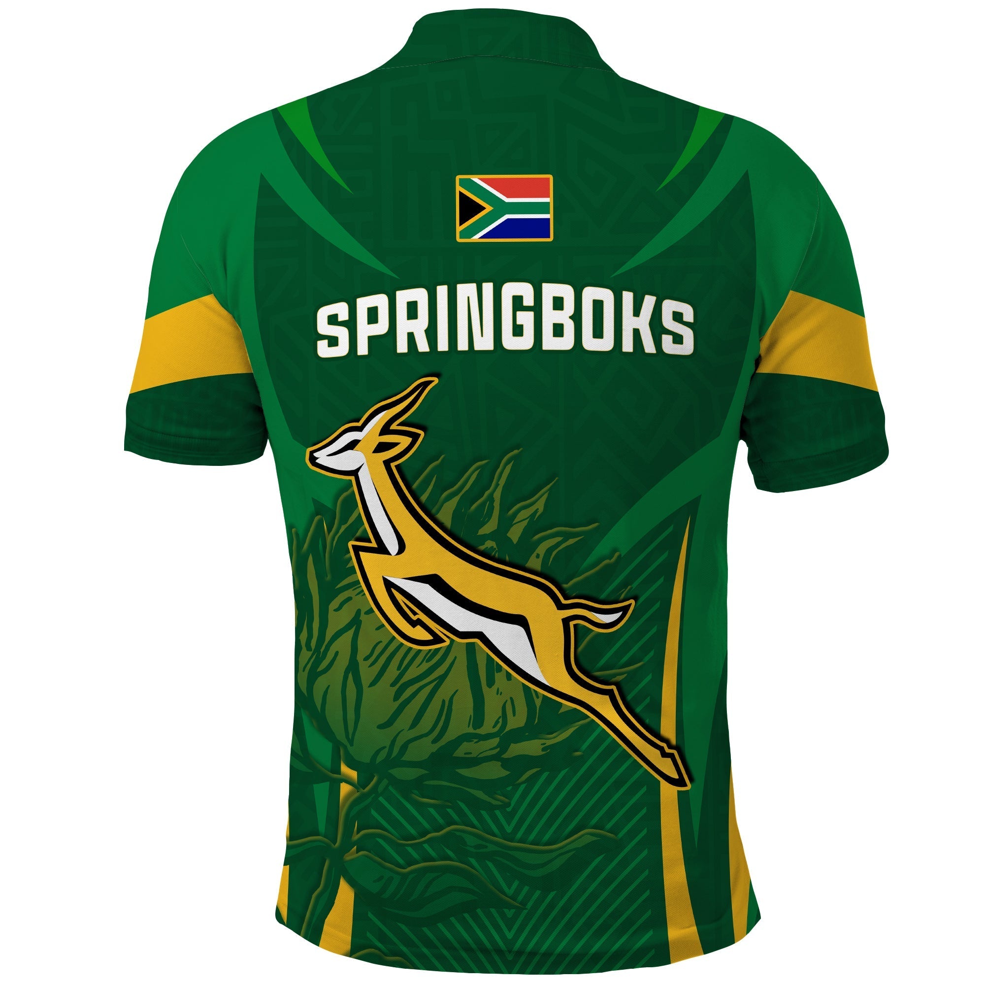 South Africa Rugby Polo Shirt Springboks Champion LT13