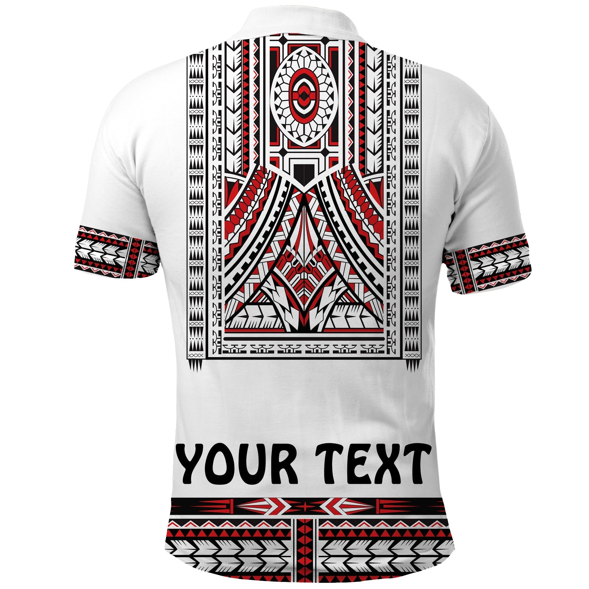 Custom Polynesian Polo Shirt Dashiki With Polynesian Tattoo Royal Version LT14