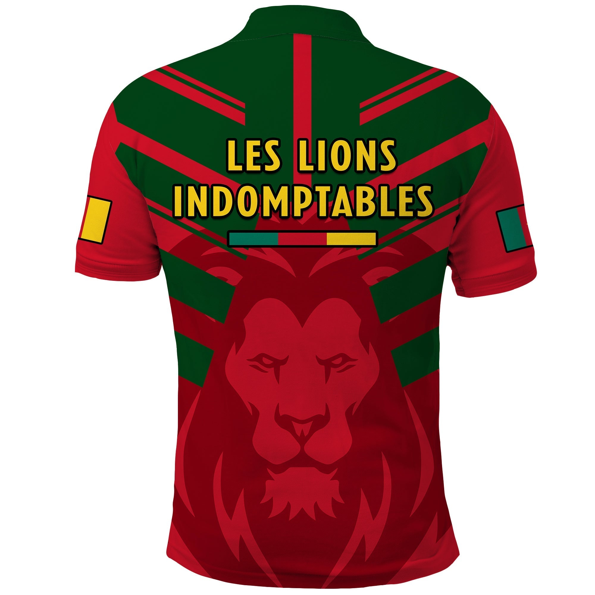 Cameroon Football Polo Shirt Les Lions Indomptables Red Football 2022 LT14