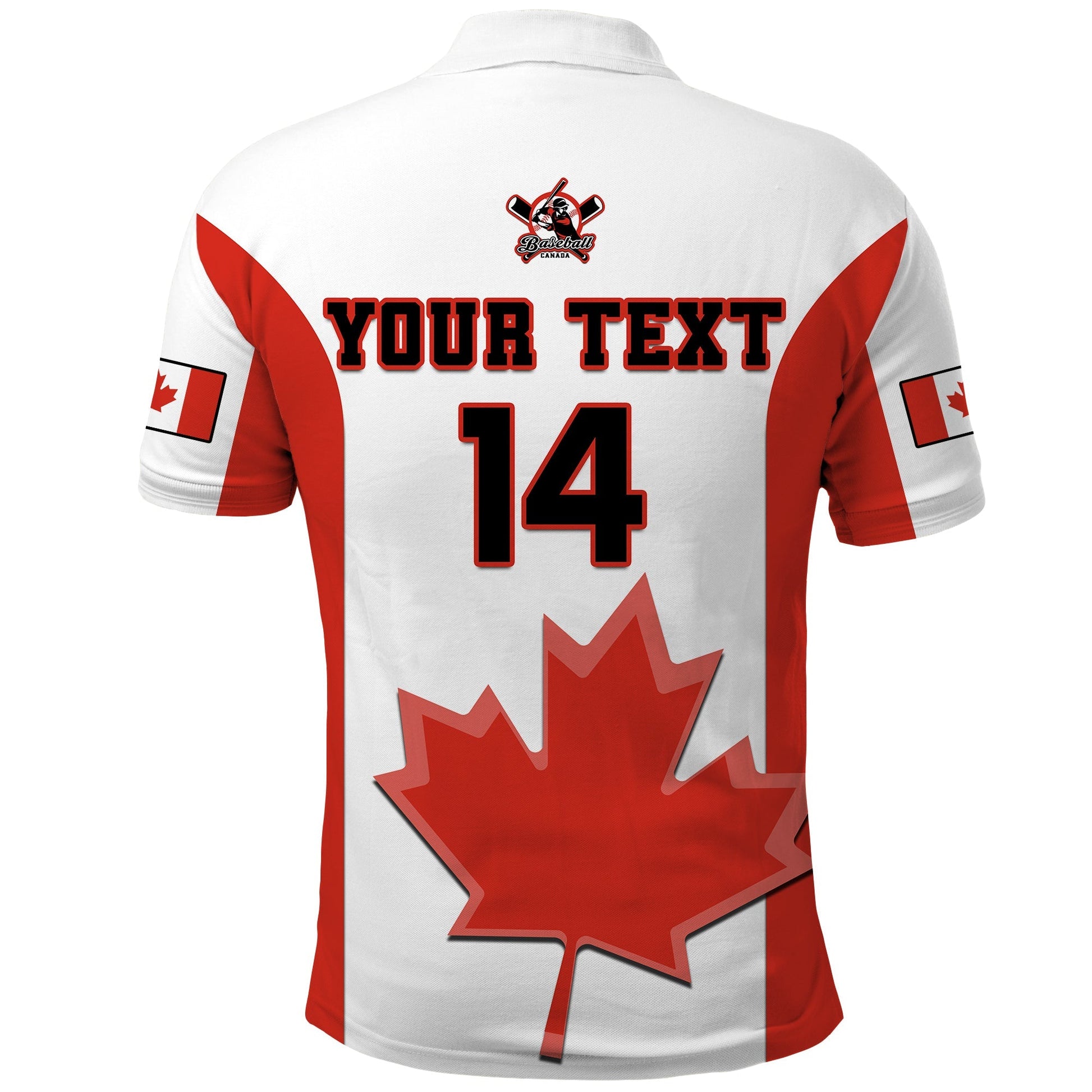 (Custom Text And Number) Canada Baseball Polo Shirt 2023 Canadian Maple Leaf Sporty LT14