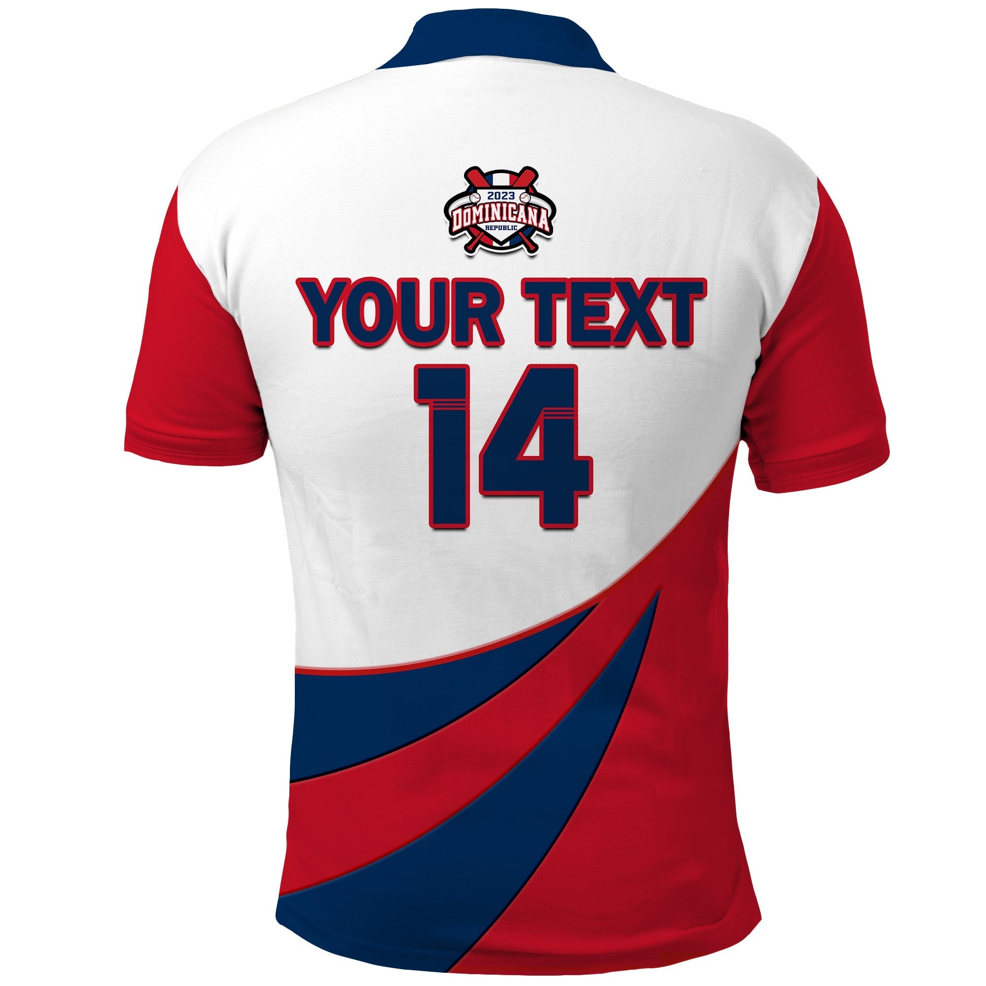 (Custom Text And Number) Republica Dominicana Polo Shirt 2023 Baseball LT14