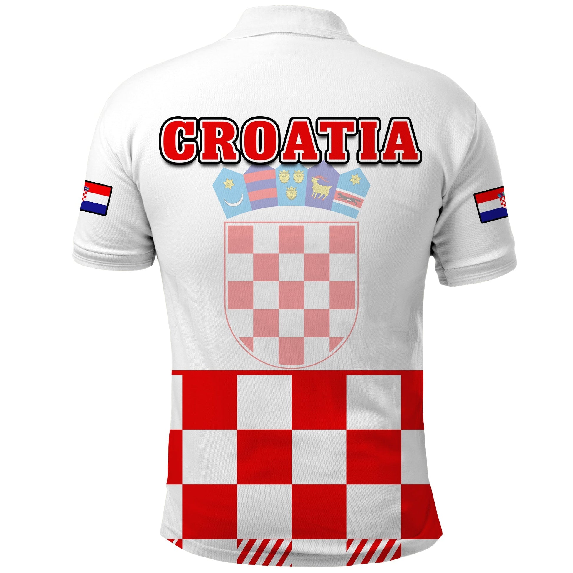 Croatia Football Polo Shirt Hrvatska Checkerboard Red Version LT14