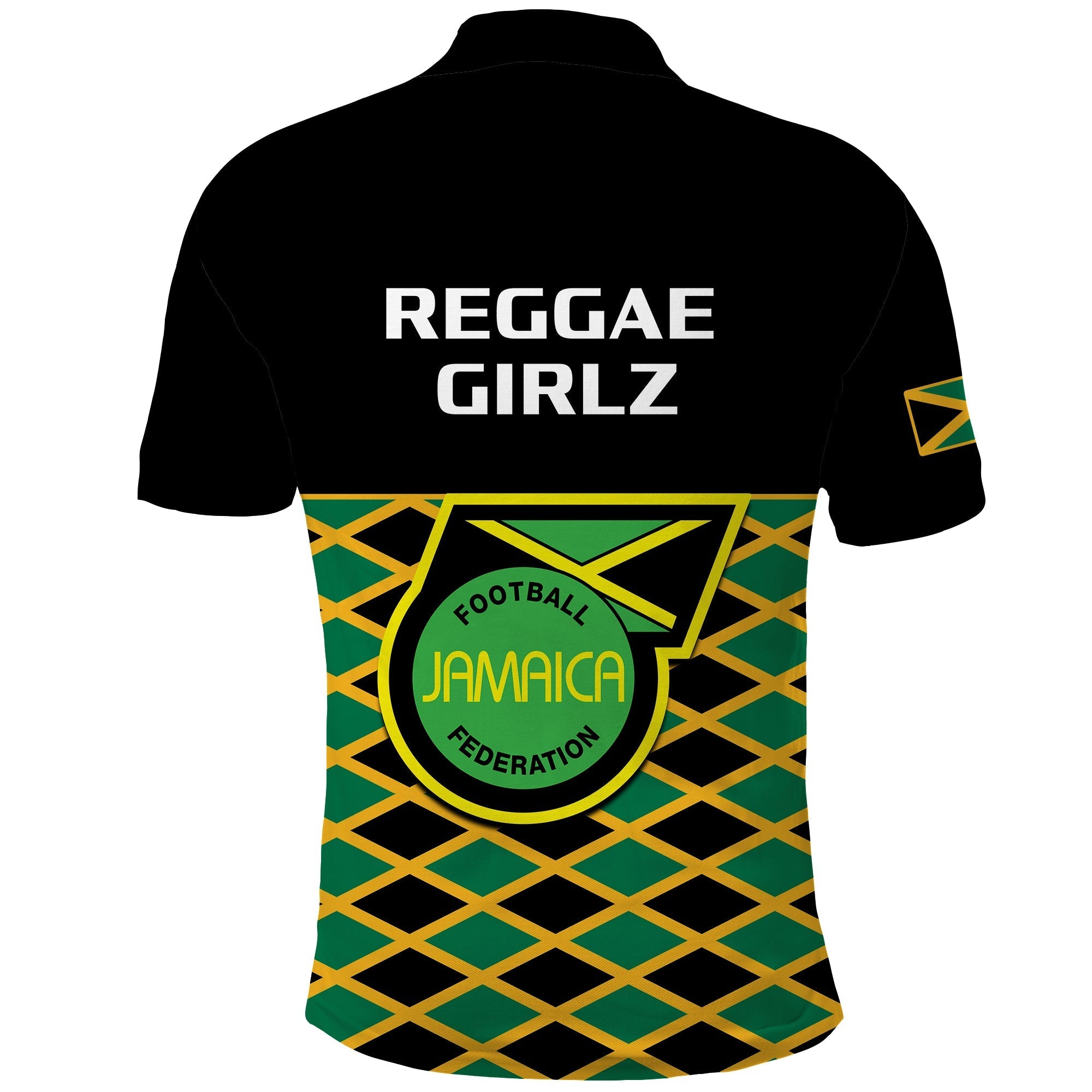 Jamaica Football Polo Shirt Reggae Girlz 2023 Cup Of Nations Ver.01 LT14
