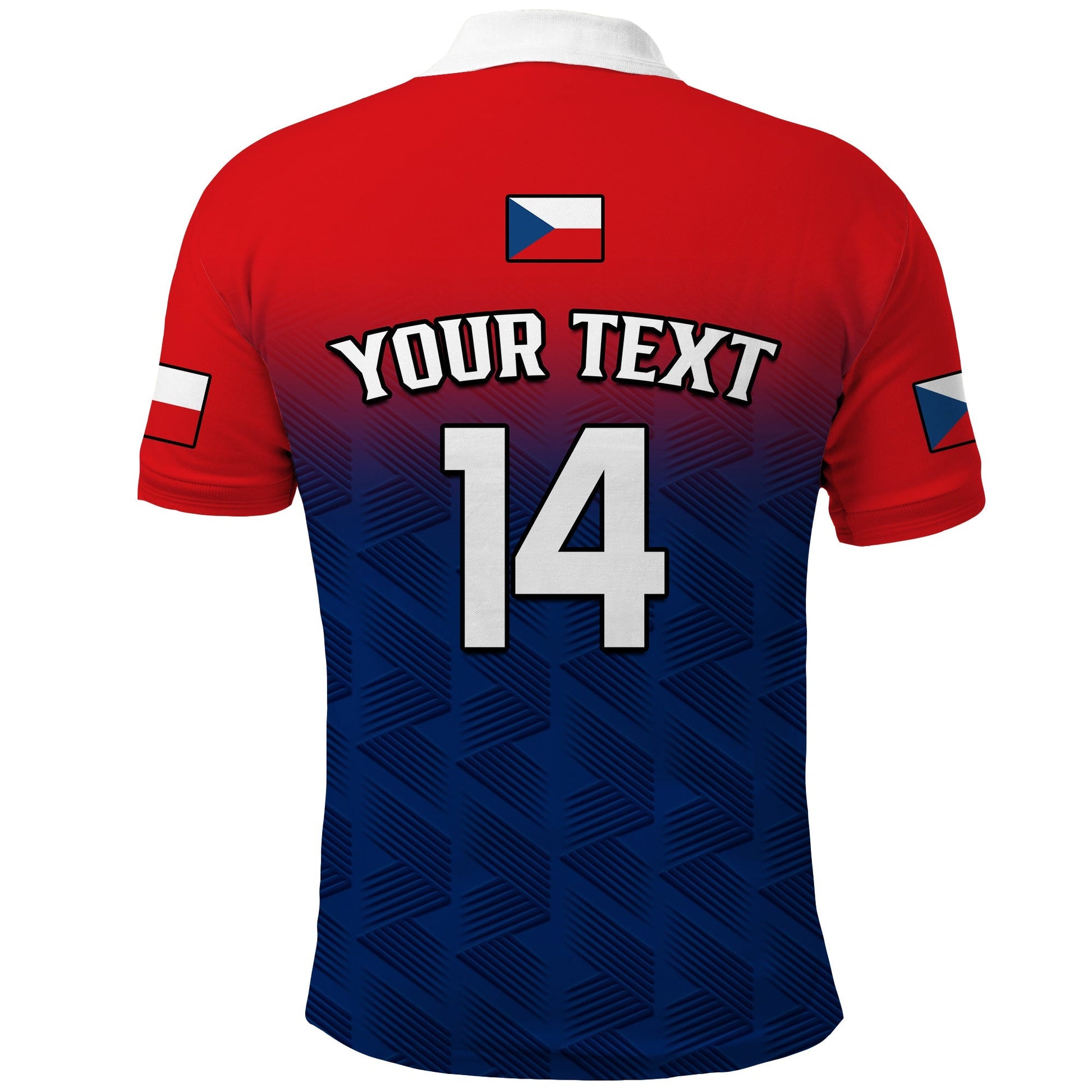 (Custom Text And Number) Czech Republic Polo Shirt 2023 Baseball LT14