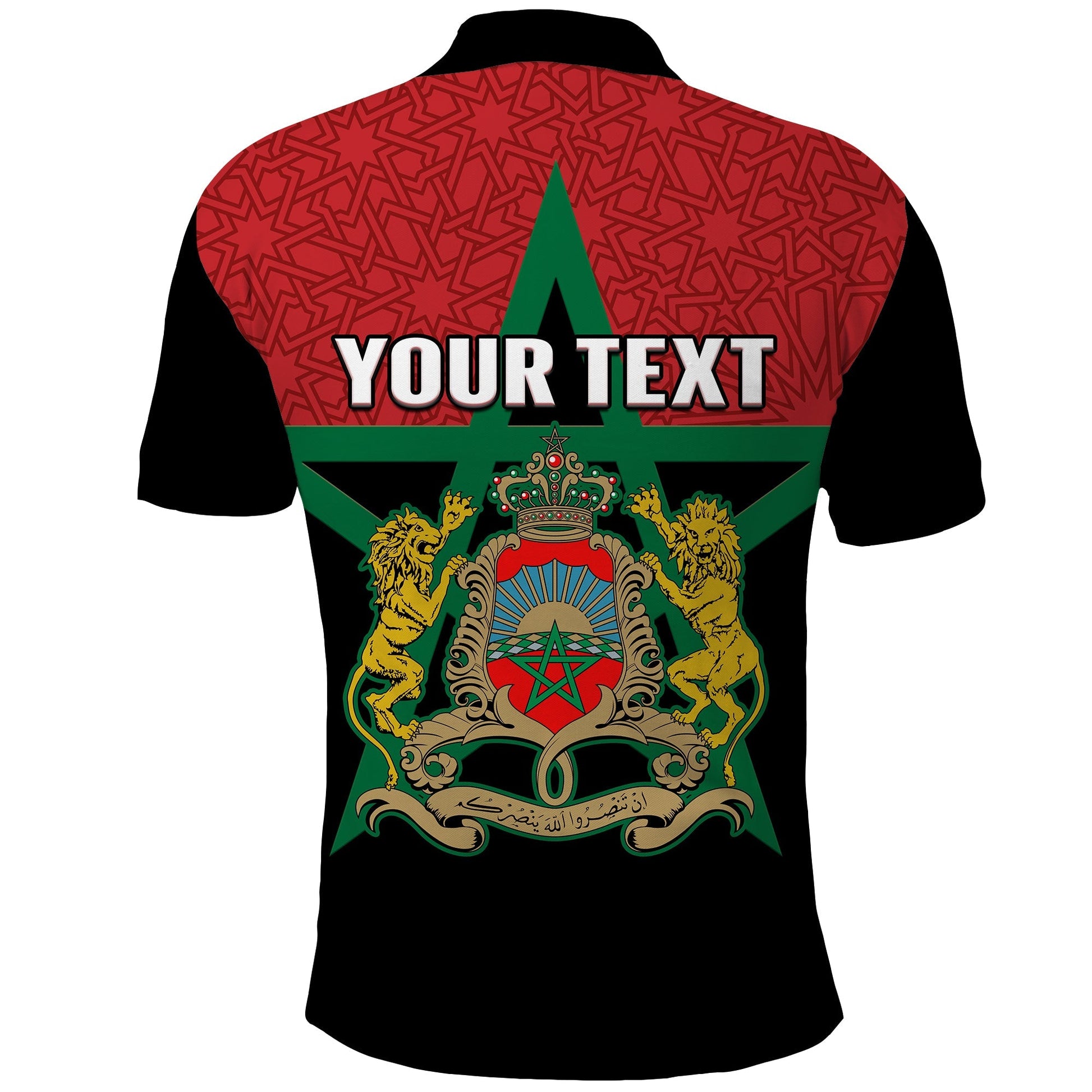 Custom Western Sahara Morocco Polo Shirt Map Black Moroccan Is Always In My Heart LT14
