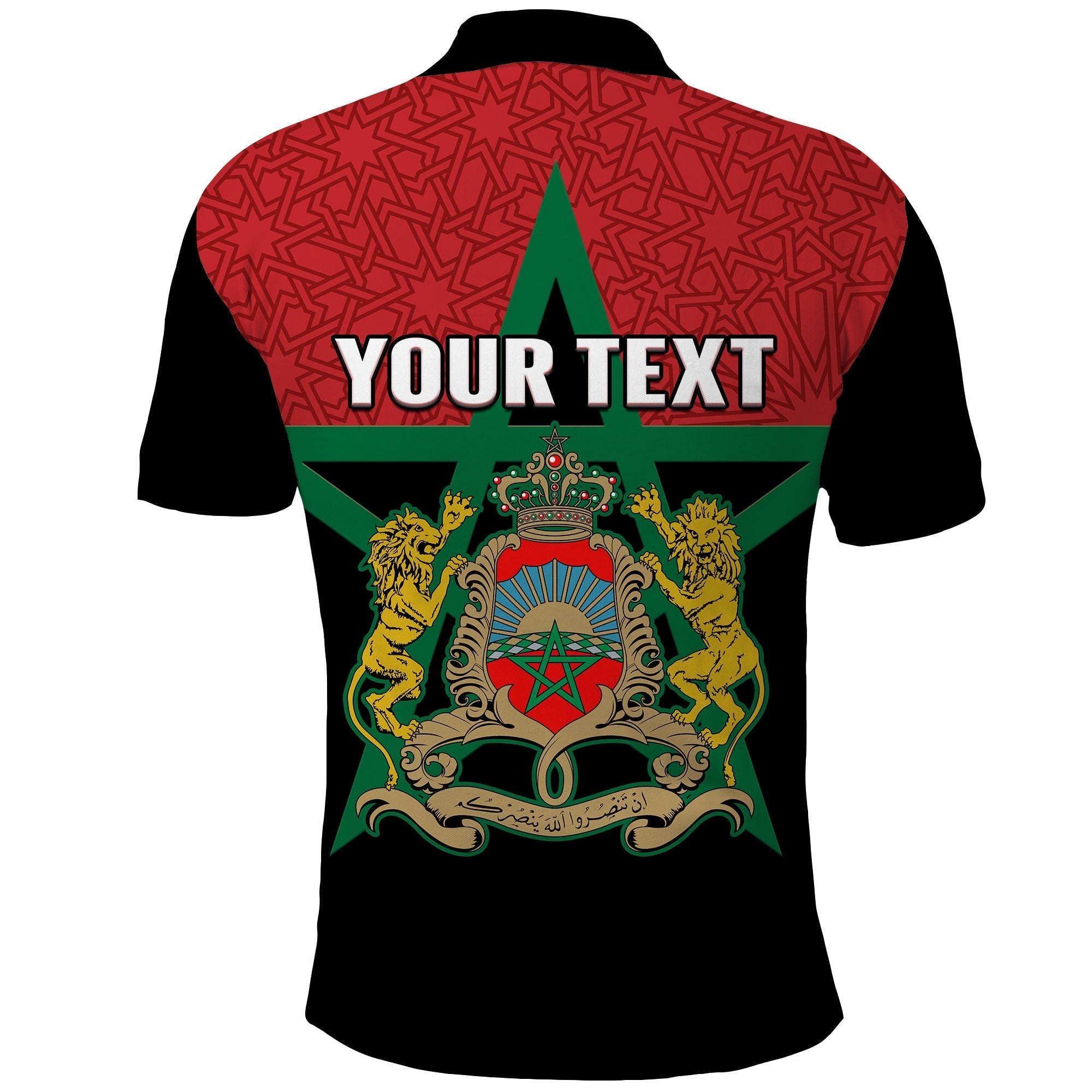 Custom Western Sahara Morocco Polo Shirt Map Black Moroccan Is Always In My Heart LT14