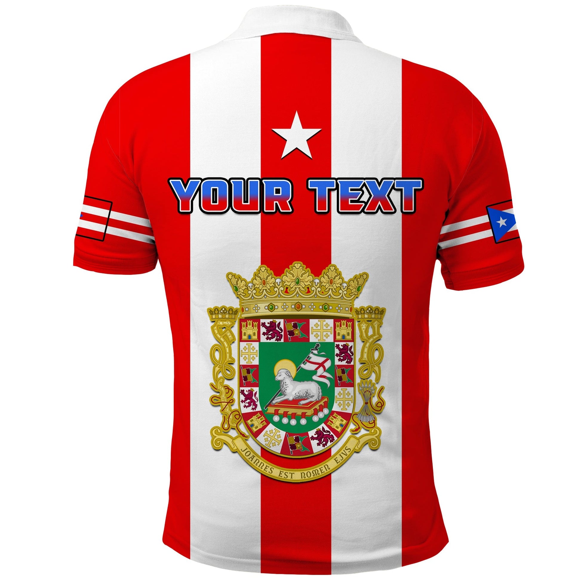 Custom Puerto Rico Polo Shirt Coat Of Arms Mix Flag LT14