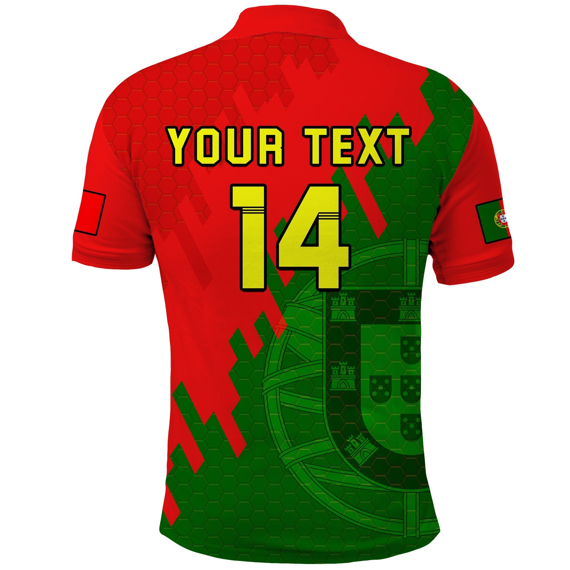 (Custom Text And Number) Portugal Football Polo Shirt Champions WC 2022 LT14