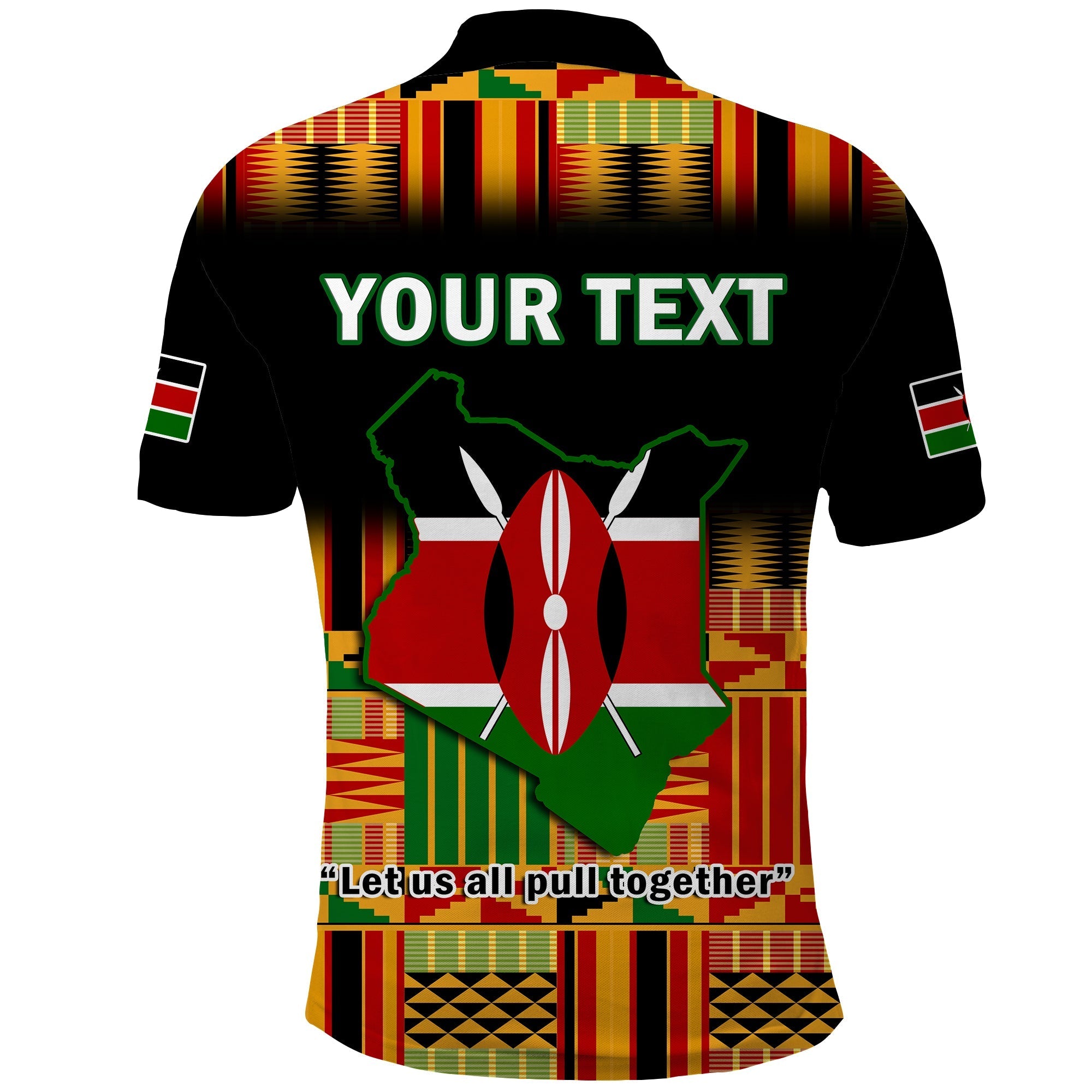 Custom Kenya Polo Shirt Happy Jamhuri Day Kenyan Pattern LT14
