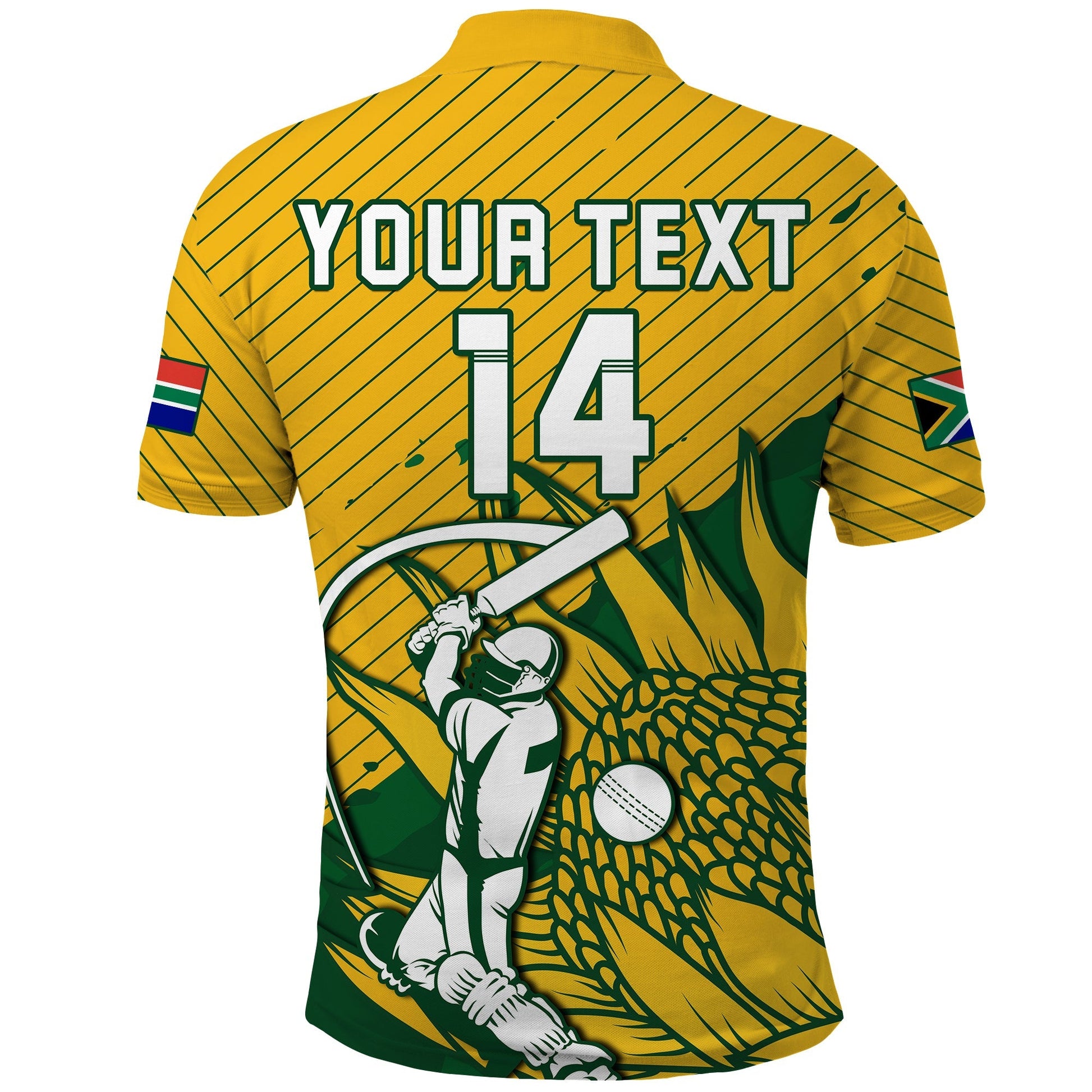 (Custom Text And Number) South Africa Cricket Polo Shirt Go Proteas Unique Style LT14