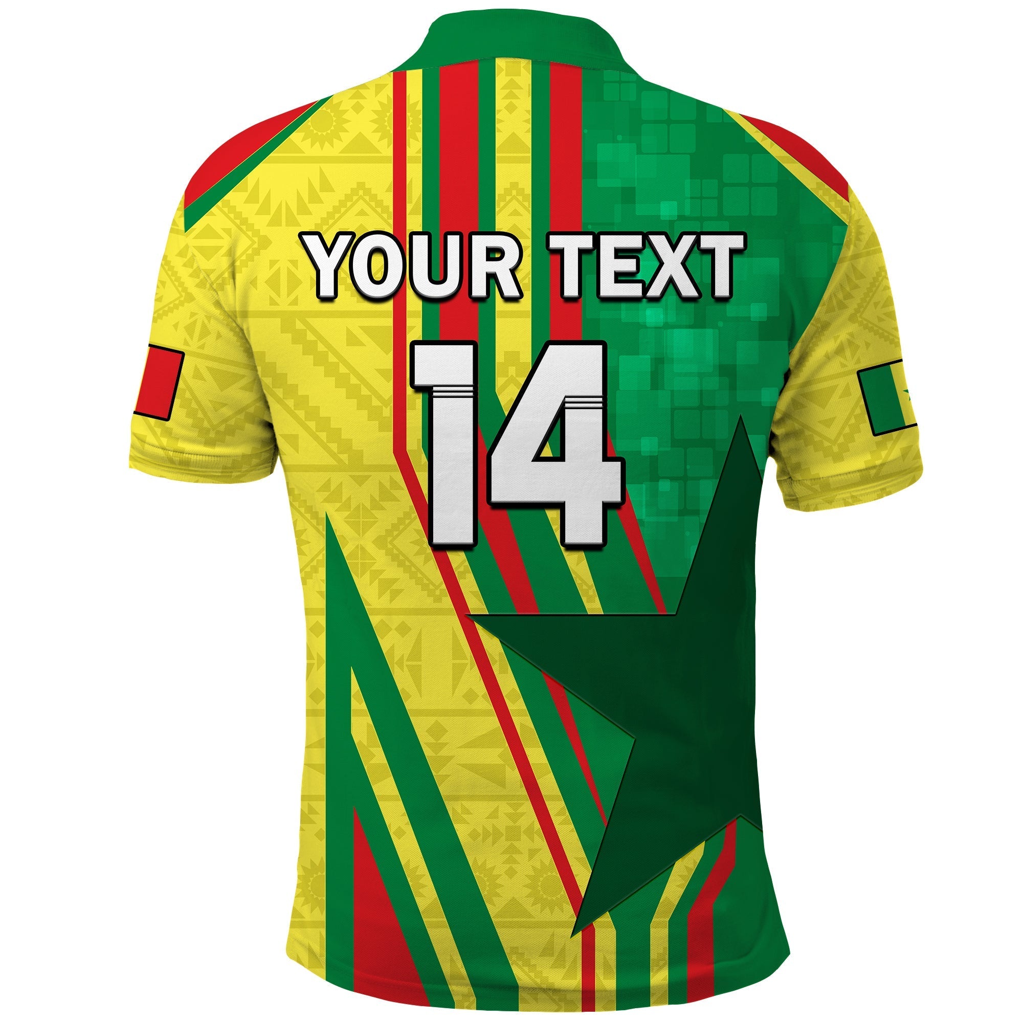 (Custom Text And Number) Senegal Football Polo Shirt Allez Les Lions Sporty Style LT14