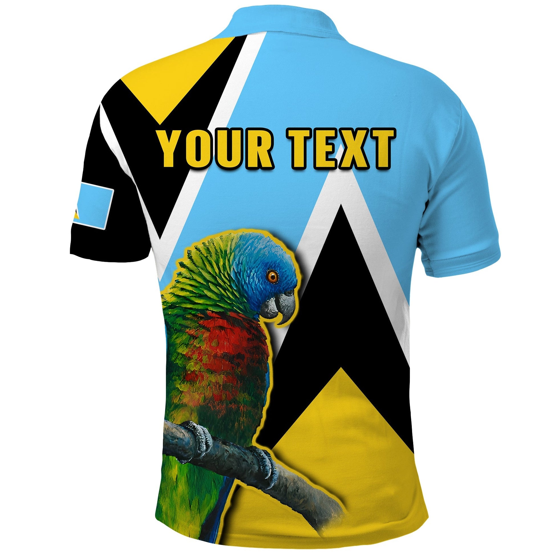 Custom Saint Lucia Polo Shirt Saint Lucian Parrot Simple Style LT14