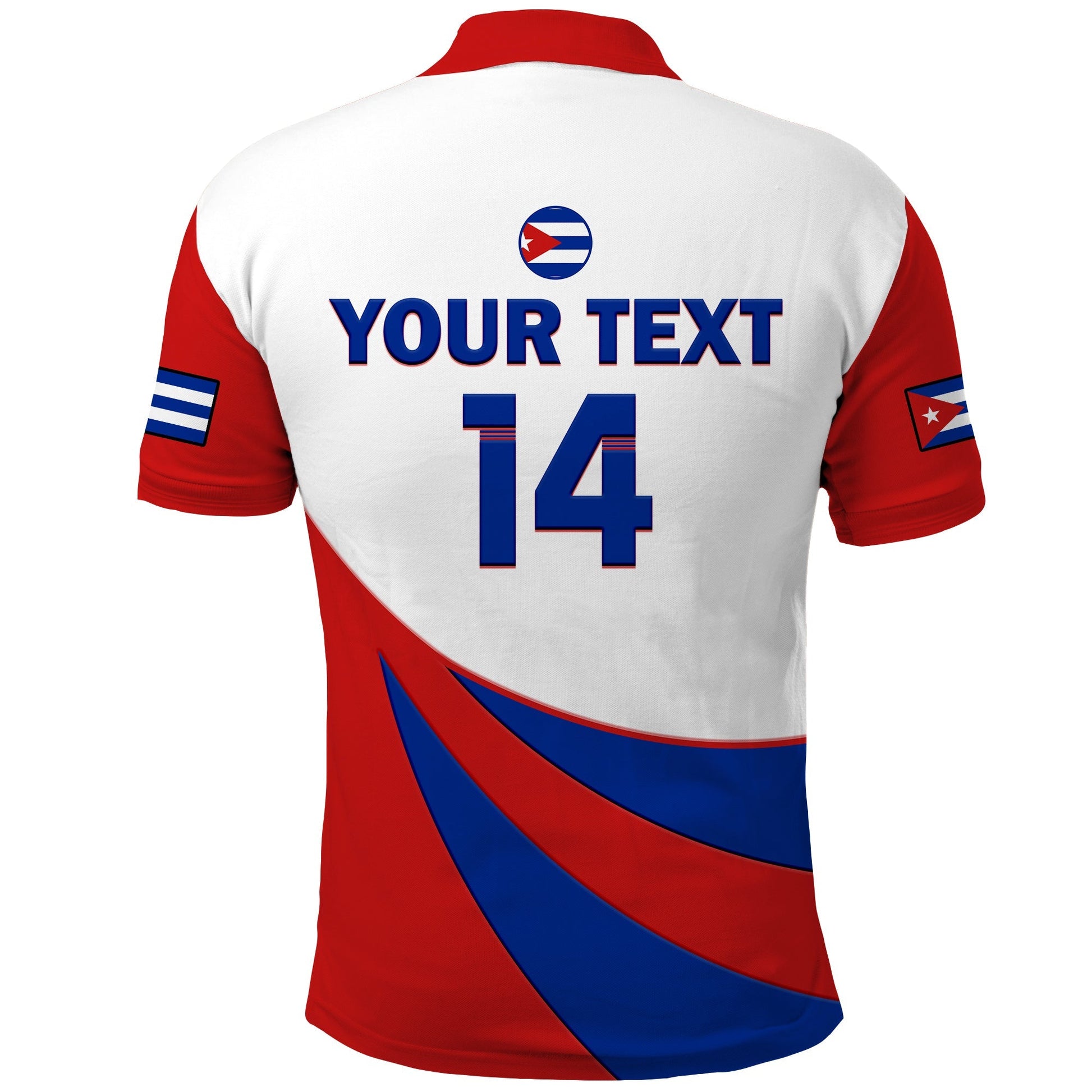 (Custom Text And Number) Cuba Polo Shirt 2023 Baseball LT14