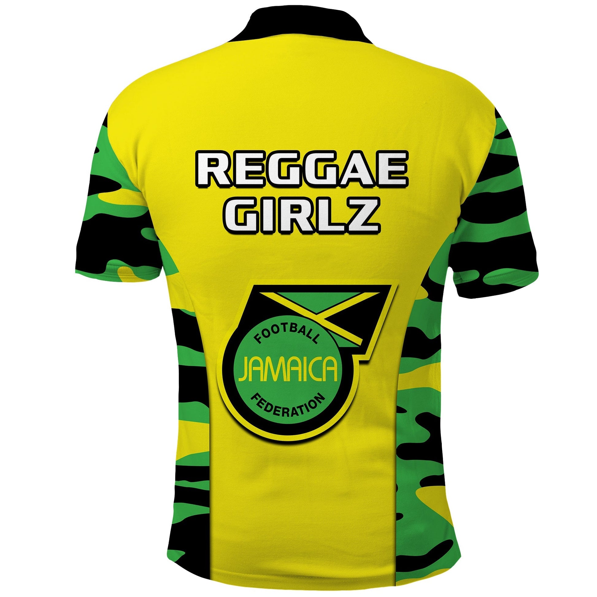 Jamaica Football Polo Shirt Reggae Girlz 2023 Cup Of Nations Ver.02 LT14