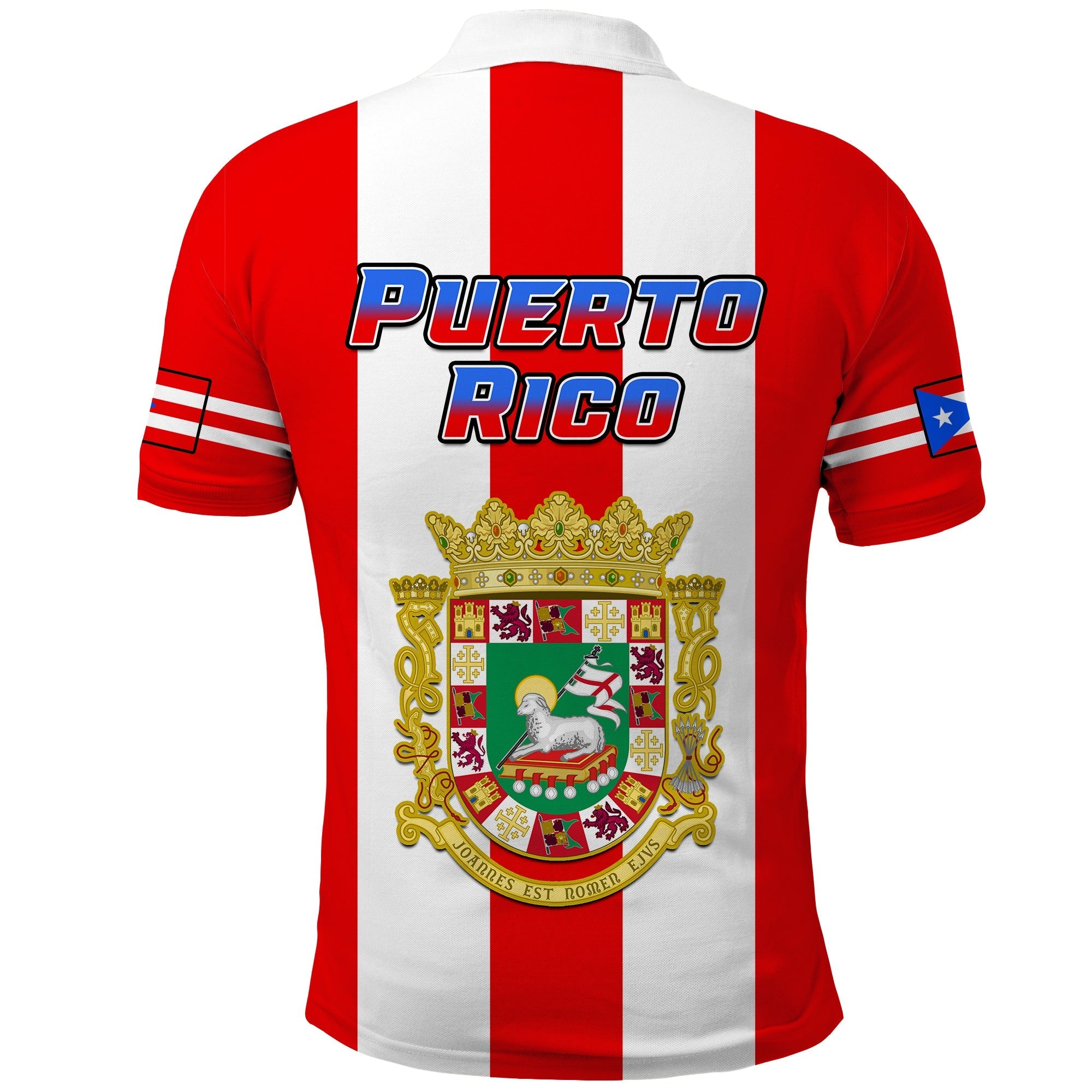 Puerto Rico Polo Shirt Coat Of Arms Mix Flag LT14