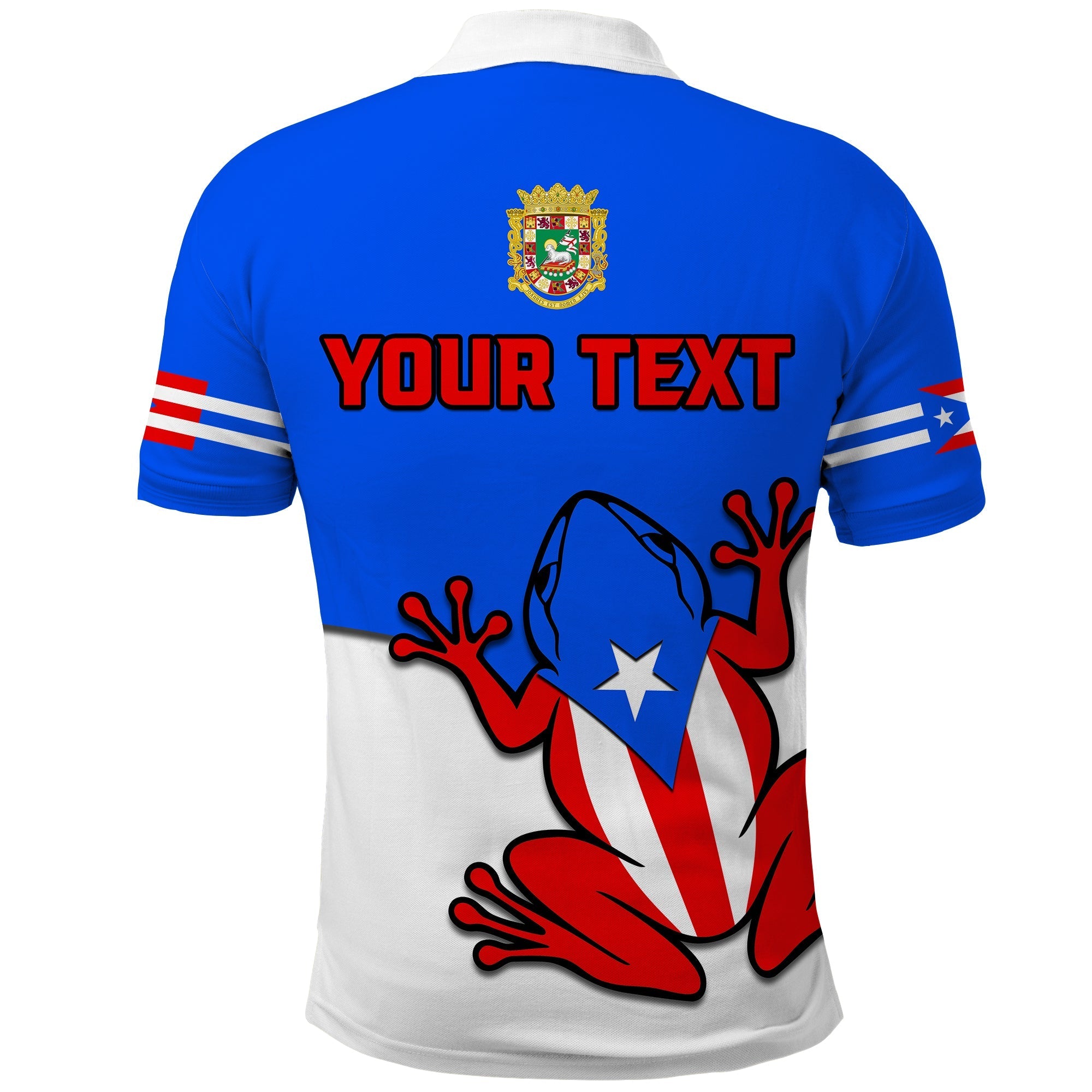 Custom Puerto Rico Polo Shirt Coqui Frog Simple Style LT14