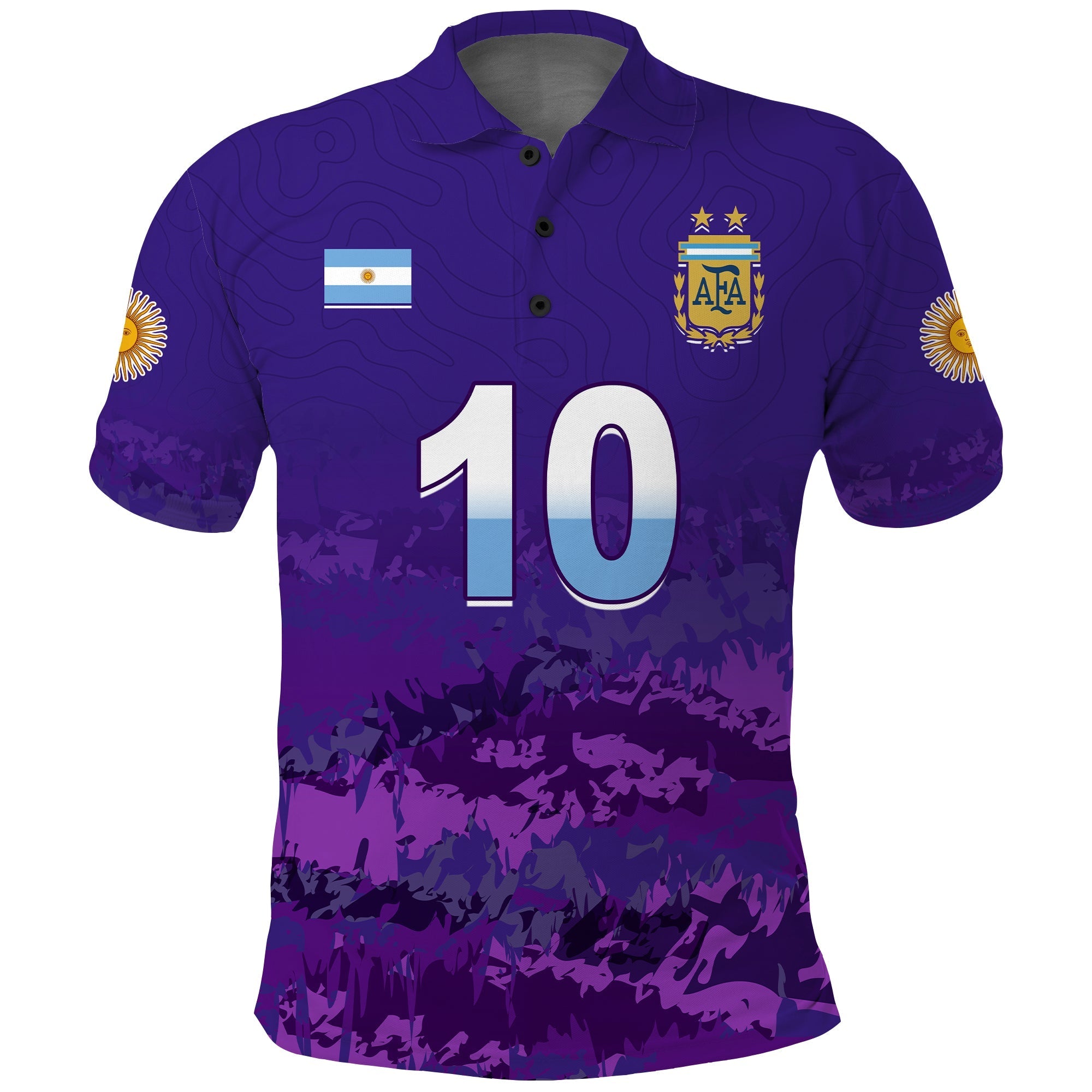 (Custom Text and Number) Argentina Football Polo Shirt Go Champions La Albiceleste LT13