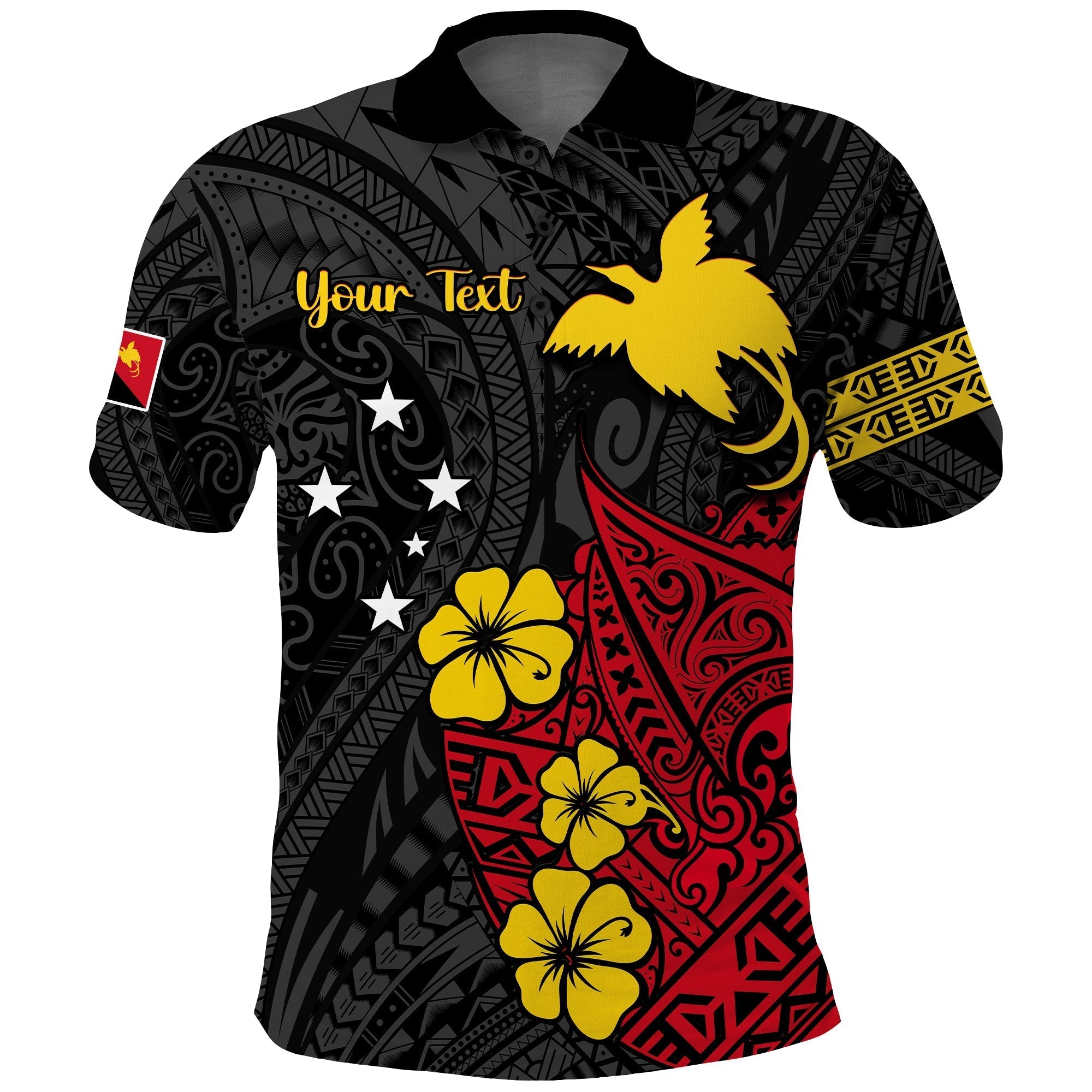 Custom Papua New Guinea Anniversary Polo Shirt 47th Independence Day Since 1975 LT13