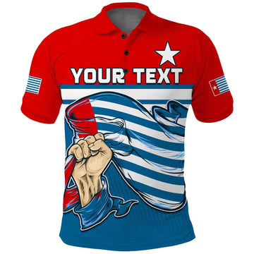 Custom Football Polo Shirt One People One Soul Strong West Papuan LT13