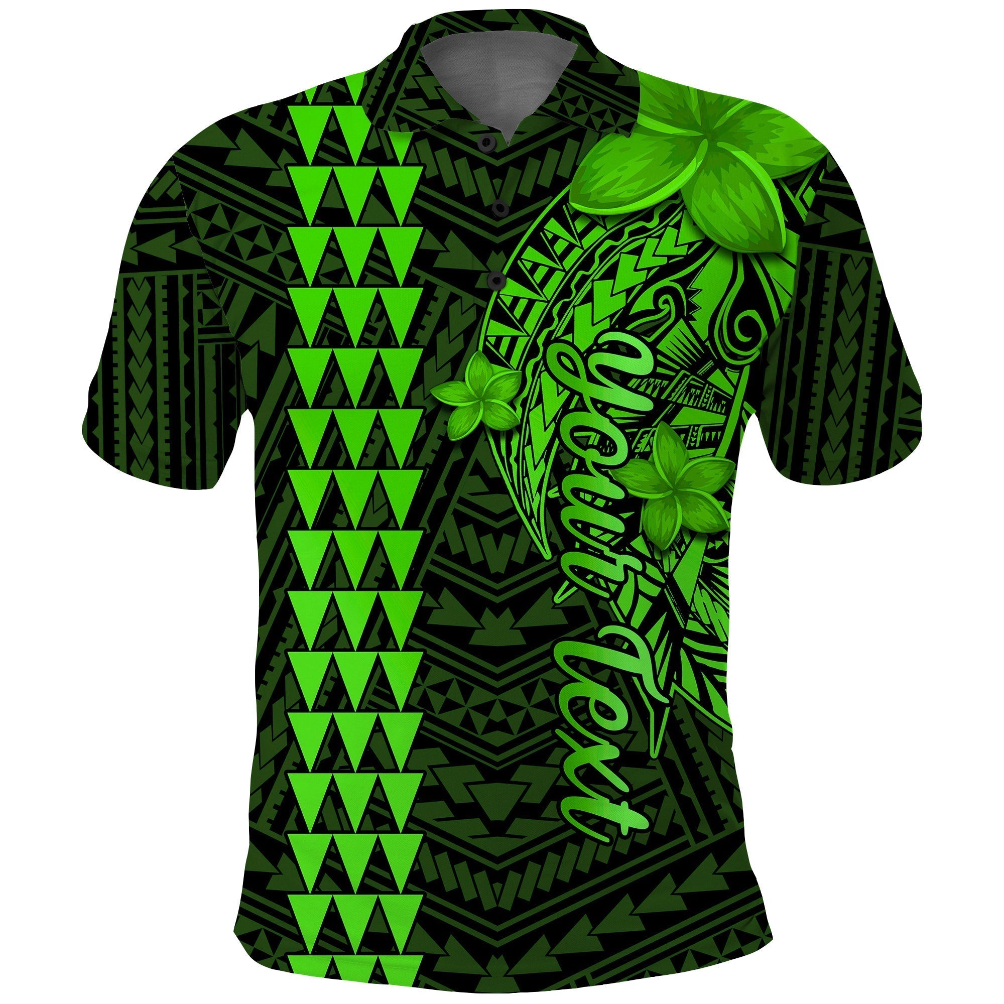 Custom Hawaii Polo Shirt Kakau Kanaka Maoli Combine Polynesian Shark Ver.02 LT14