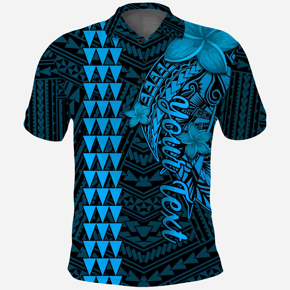 Custom Hawaii Polo Shirt Kakau Kanaka Maoli Combine Polynesian Shark Ver.03 LT14
