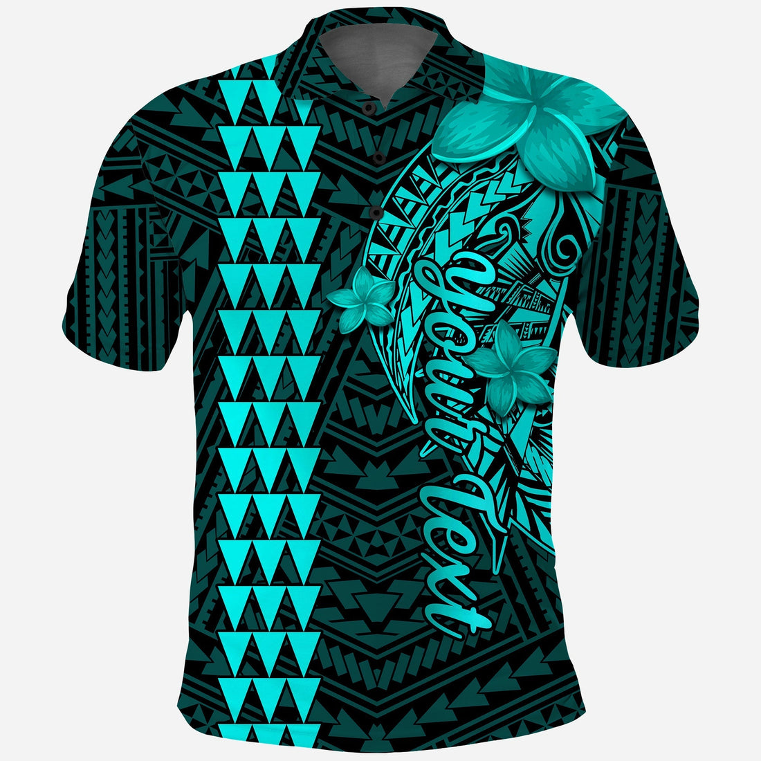 Custom Hawaii Polo Shirt Kakau Kanaka Maoli Combine Polynesian Shark Ver.04 LT14