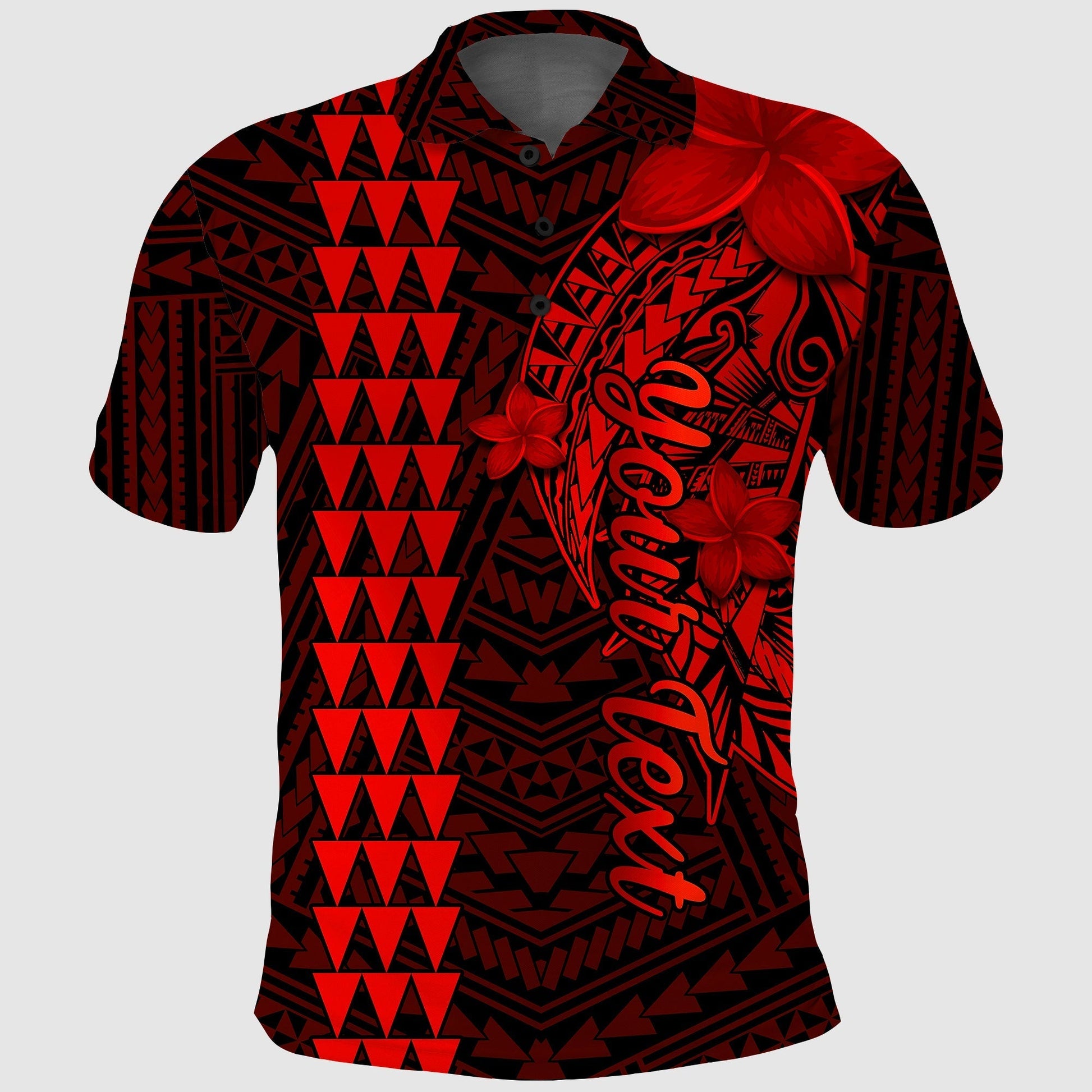 Custom Hawaii Polo Shirt Kakau Kanaka Maoli Combine Polynesian Shark Ver.06 LT14