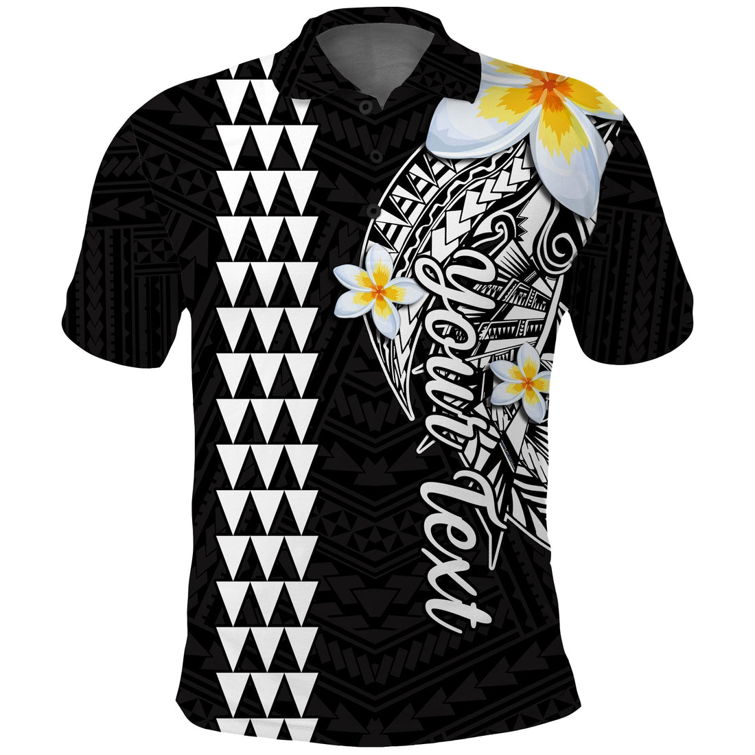 Custom Hawaii Polo Shirt Kakau Kanaka Maoli Combine Polynesian Shark Ver.07 LT14