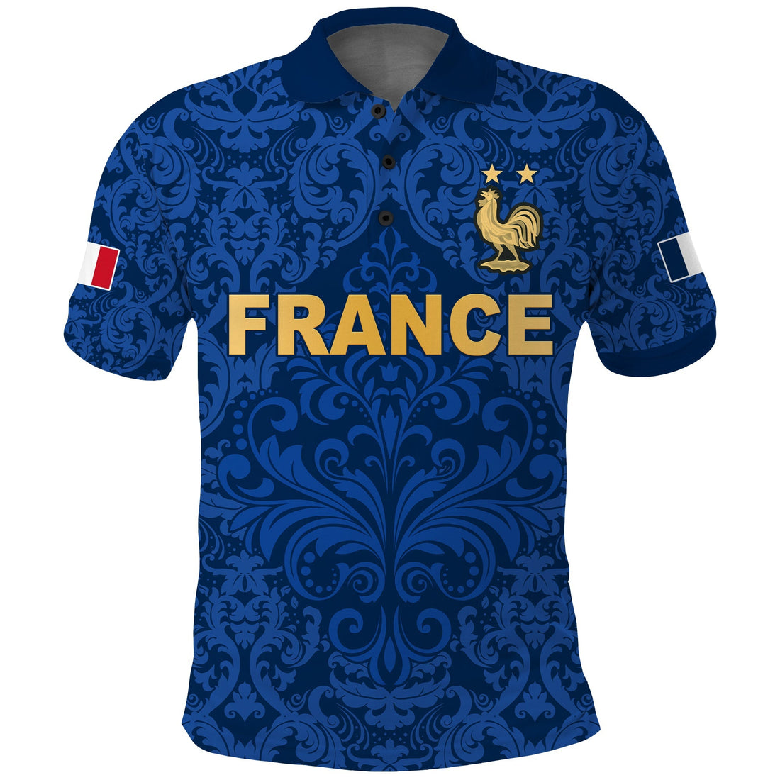 France Football Polo Shirt Elegant Lily World Cup Les Bleus Le Champion LT13