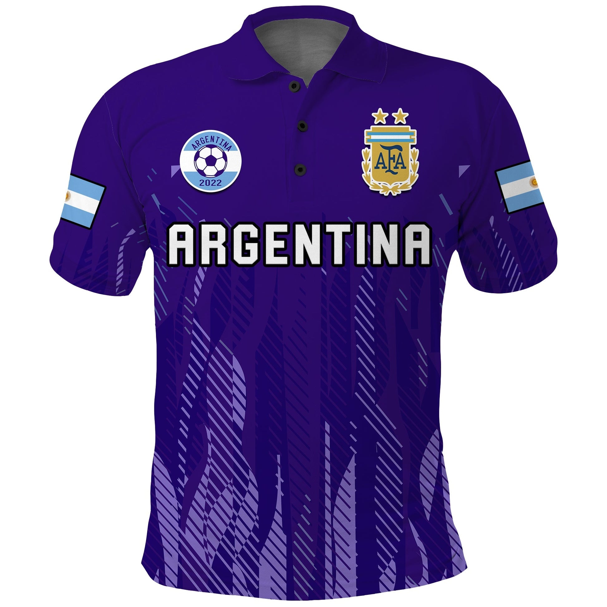 (Custom Text And Number) Argentina Football Polo Shirt Vamos La Albiceleste 2022 Newest Style LT14