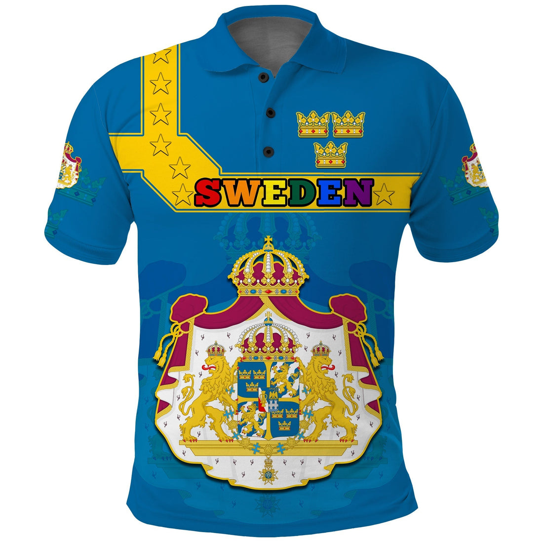 Sweden LGBT Day Polo Shirt Be Proud Of Who You Are LT14