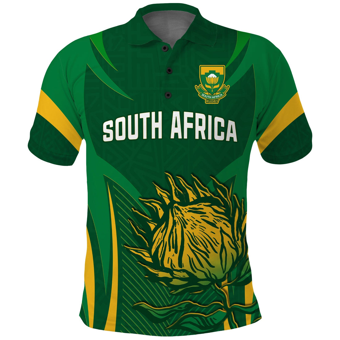 South Africa Rugby Polo Shirt Springboks Champion LT13