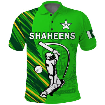 Pakistan Cricket Polo Shirt Go Shaheens Simple Style LT14