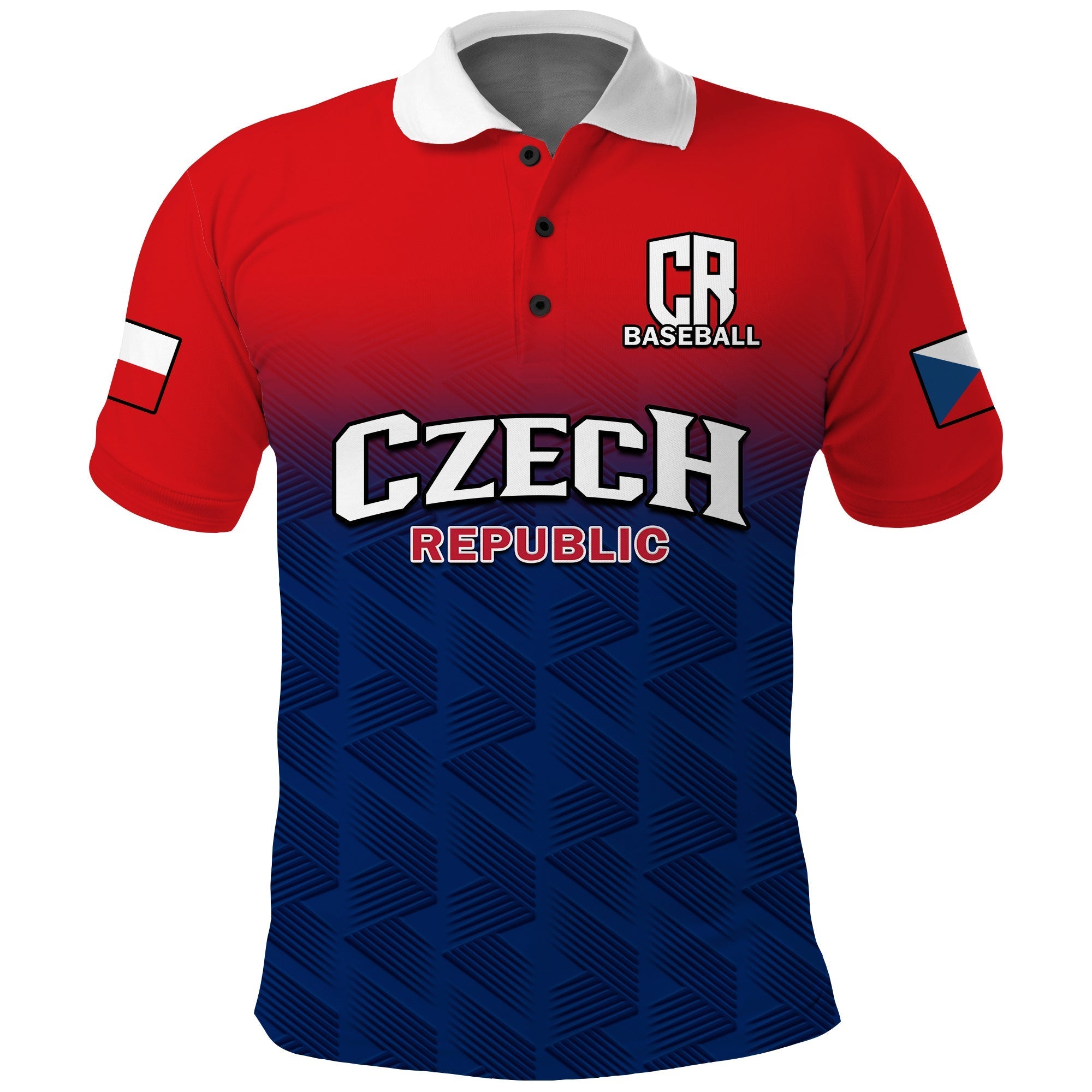 (Custom Text And Number) Czech Republic Polo Shirt 2023 Baseball LT14