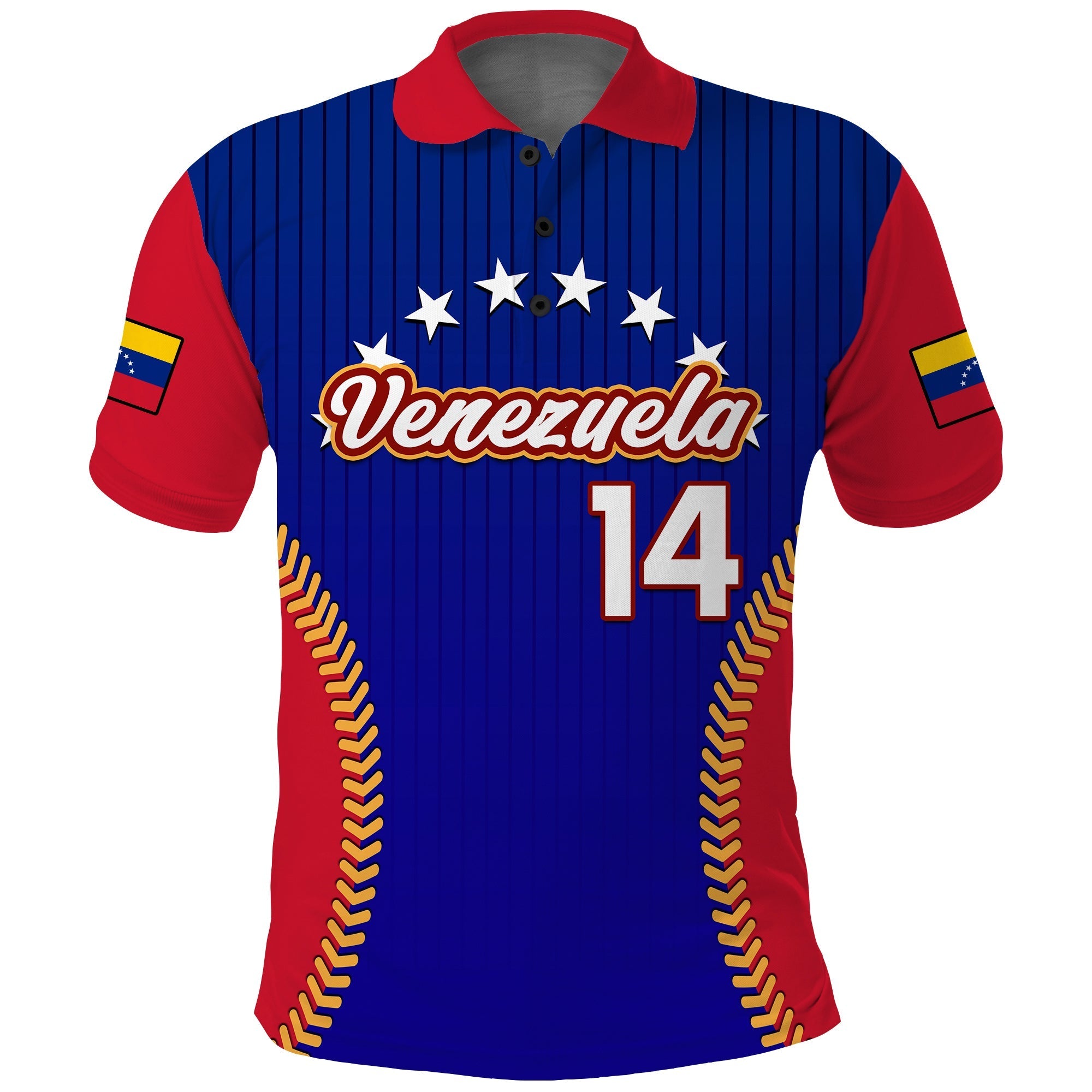 (Custom Text And Number) Venezuela Polo Shirt 2023 Baseball Sporty Version LT14