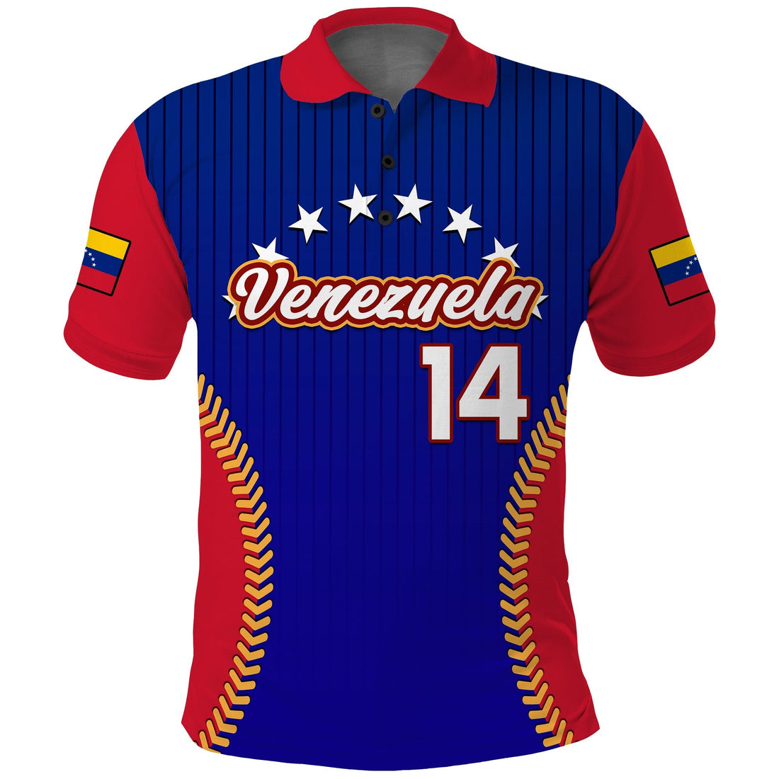 (Custom Text And Number) Venezuela Polo Shirt 2023 Baseball Sporty Version LT14