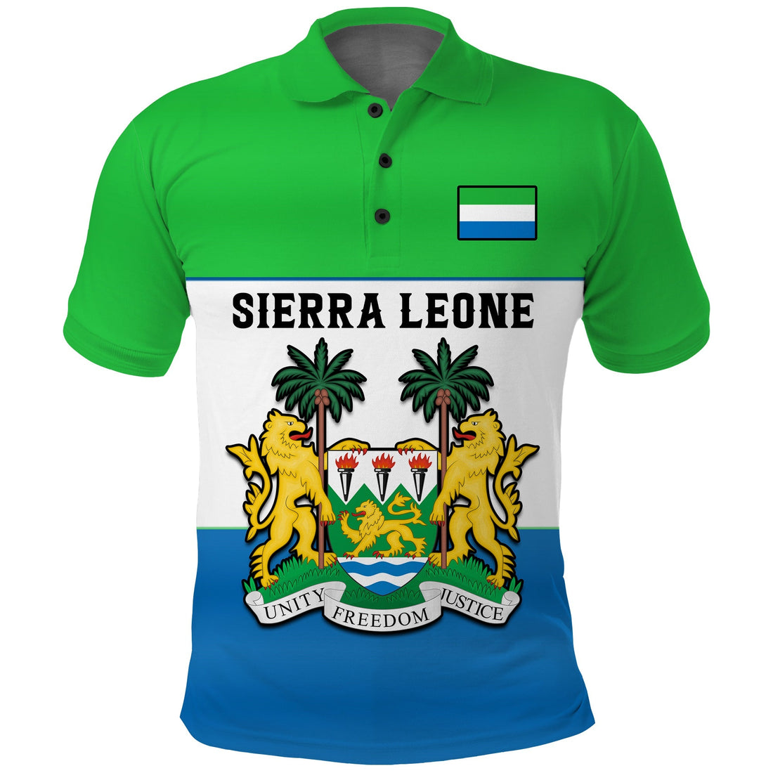 Sierra Leone Polo Shirt Happy Independence Day LT14
