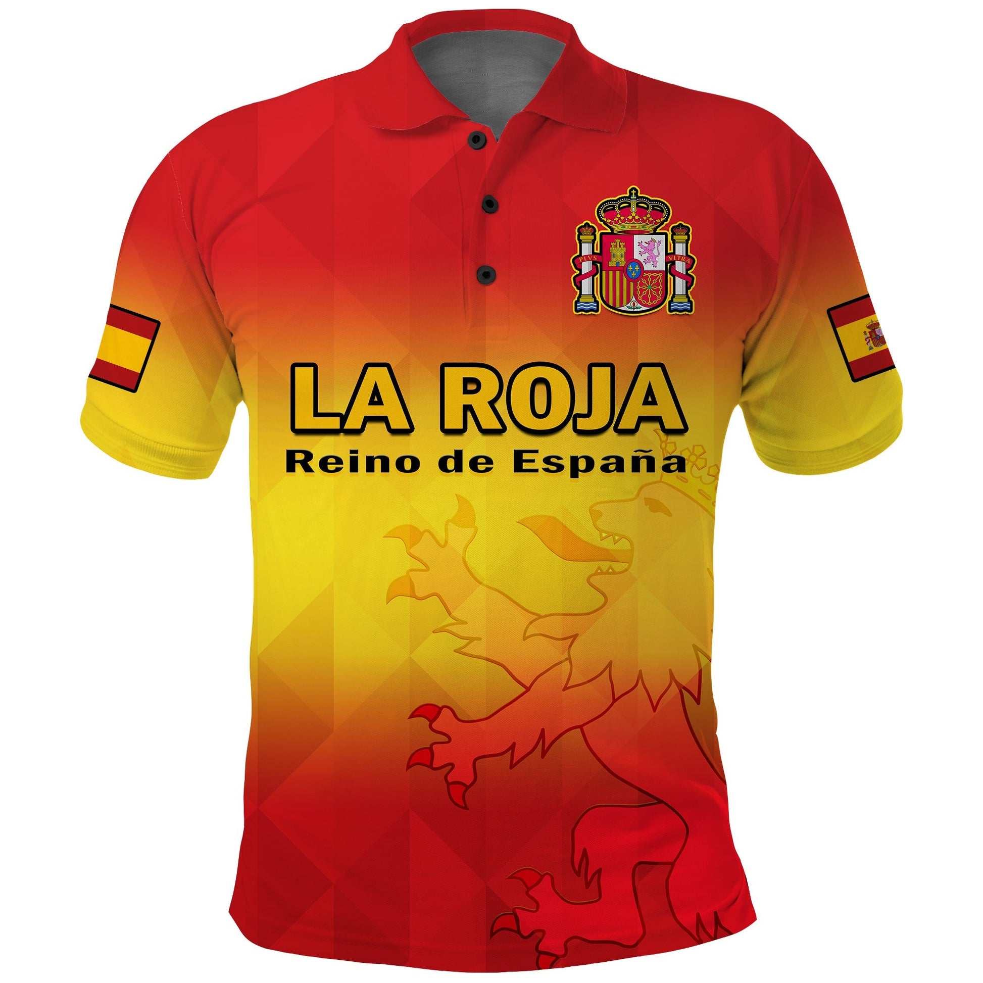 (Custom Text And Number) Spain Football Polo Shirt La Roja Football 2022 LT14