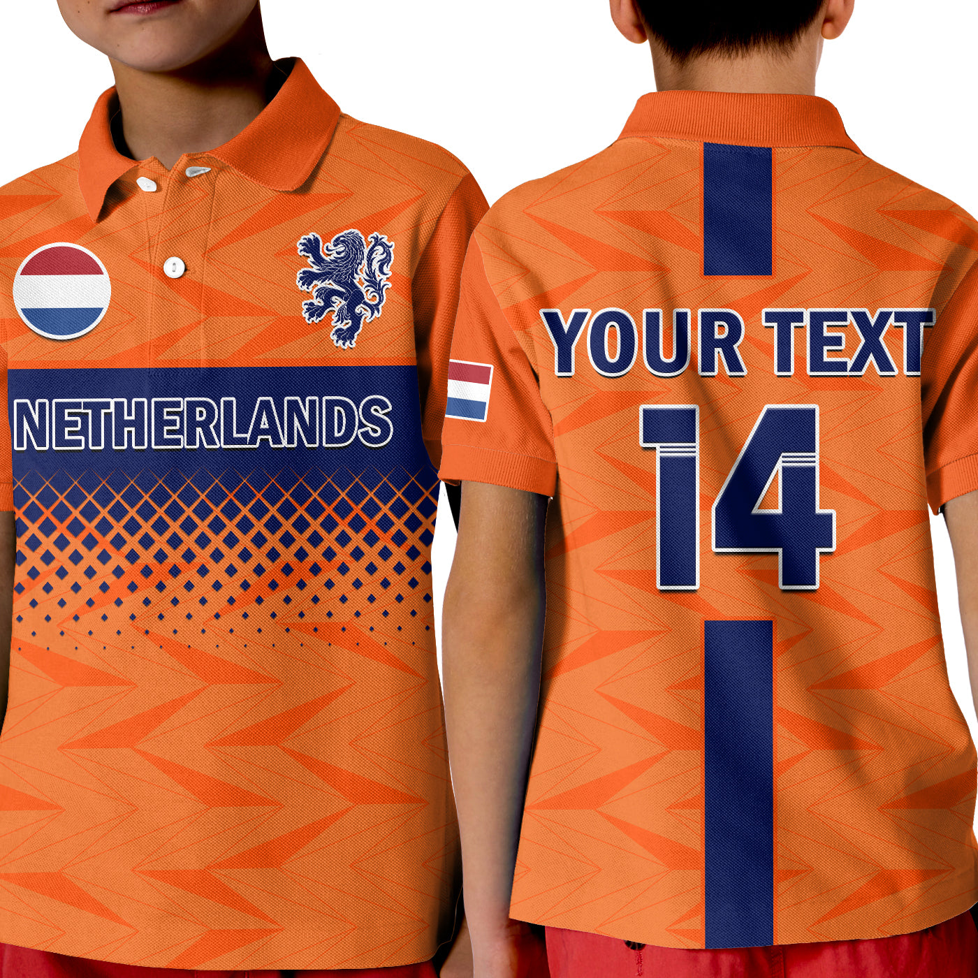 (Custom Text And Number) Netherlands Football Polo Shirt Holland Football 2022 LT14