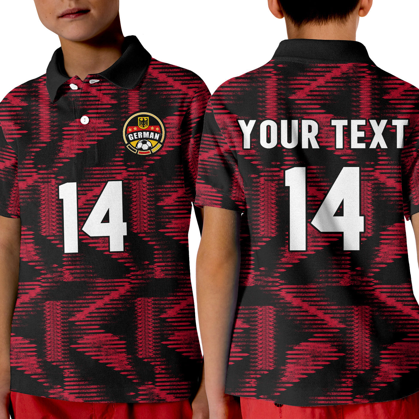 (Custom Text And Number) Germany Football Polo Shirt Nationalelf 2022 Original Style LT14