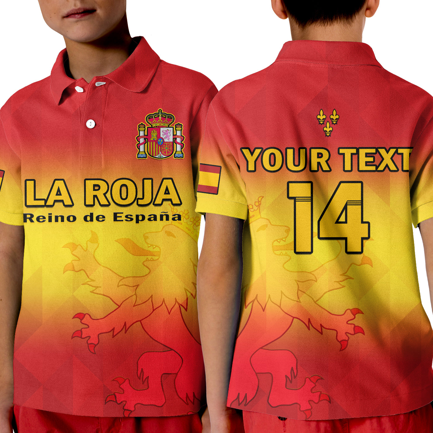 (Custom Text And Number) Spain Football Polo Shirt La Roja Football 2022 LT14